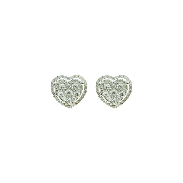 Happy Heart Diamonds Stud Earrings