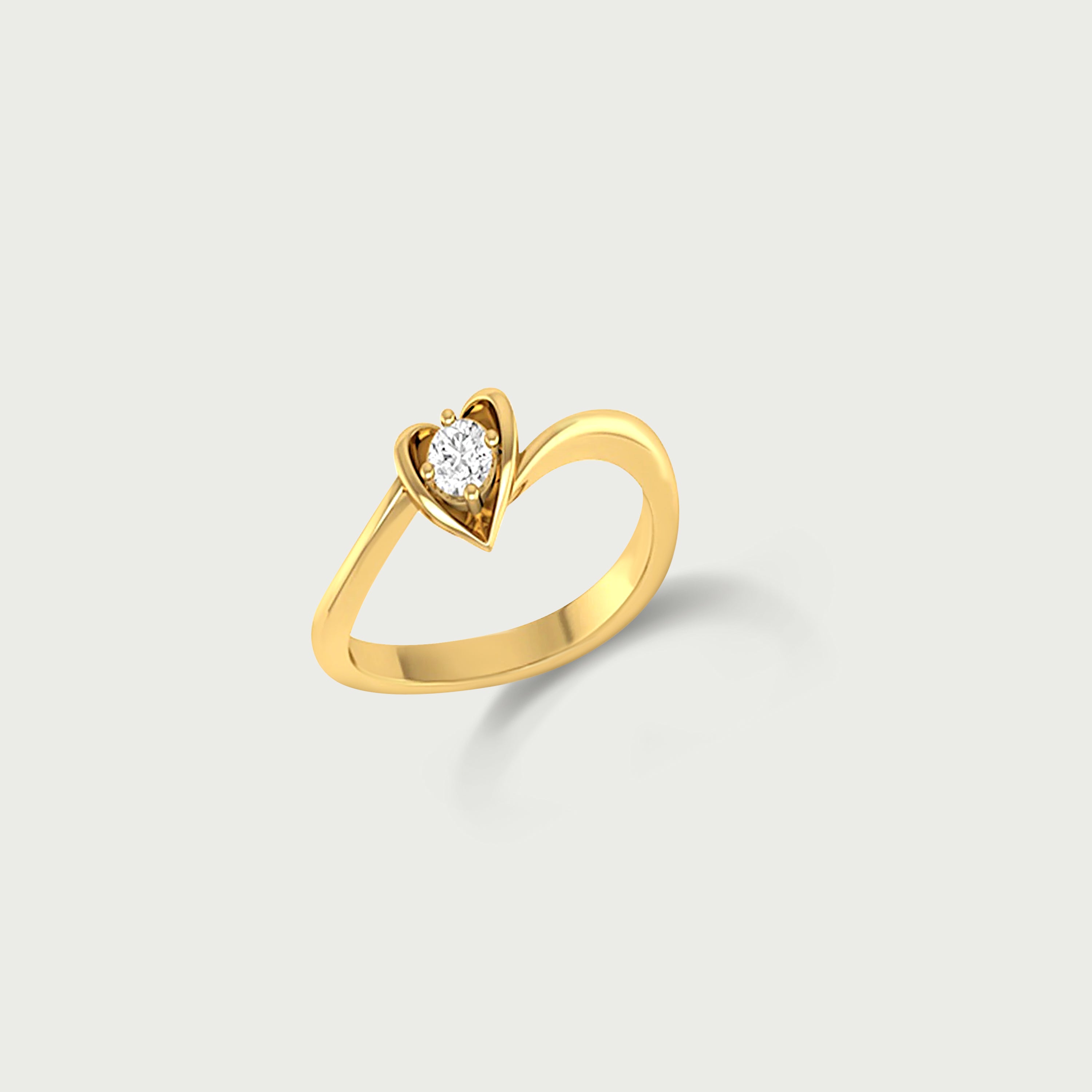 Royal Radiance Heart Diamond Engagement Ring