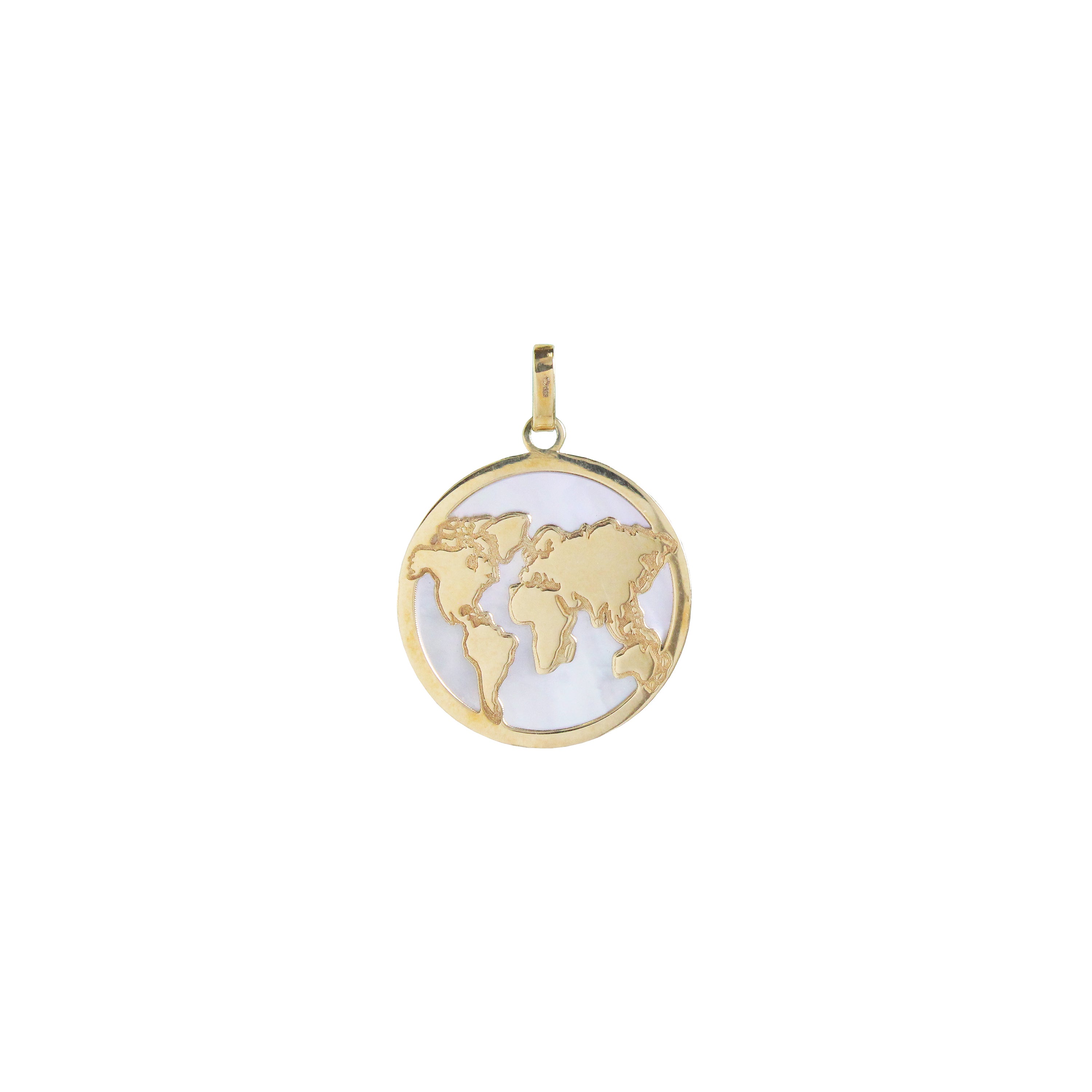 The World Awaits Gold Pendant