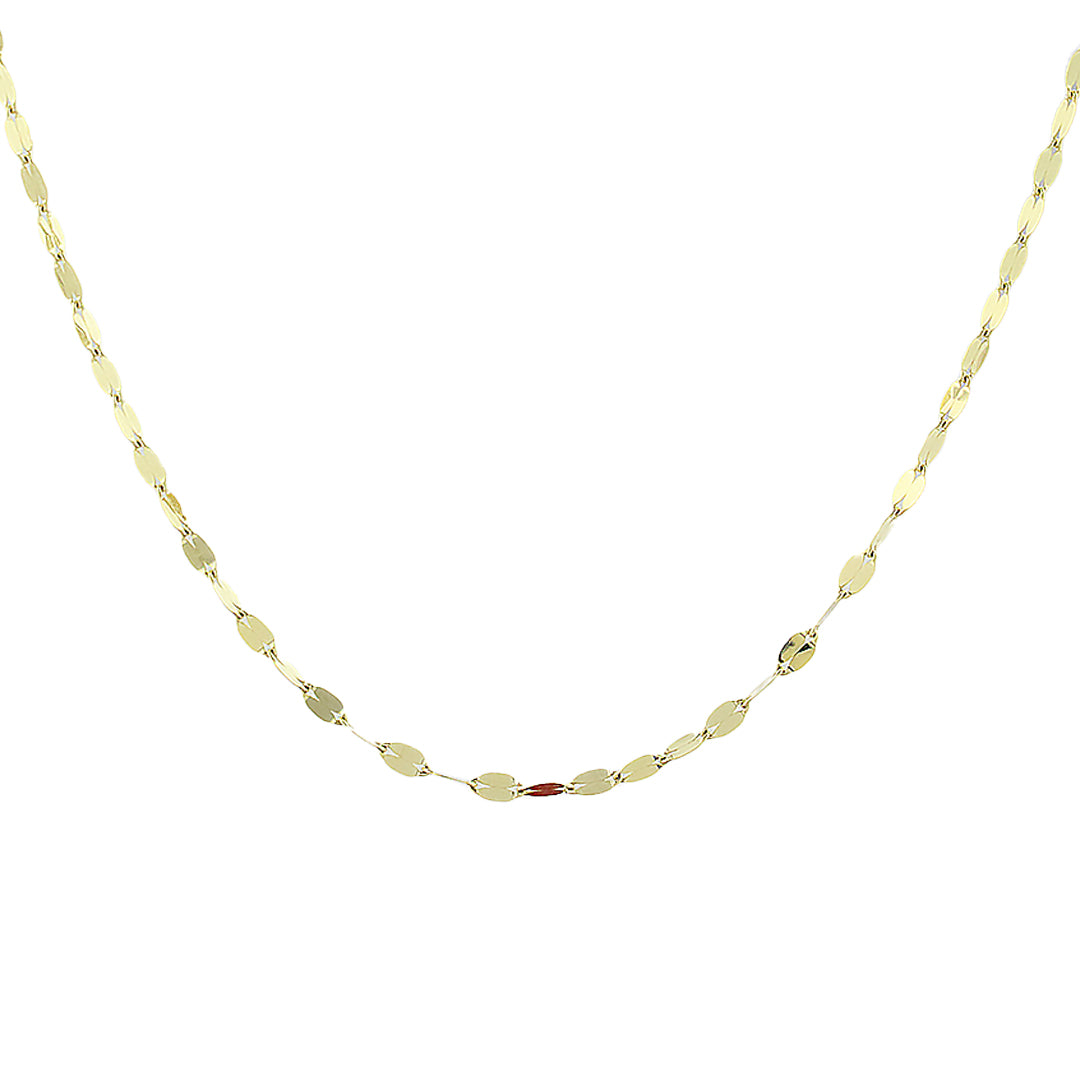 Mirror Twist Gold Necklace