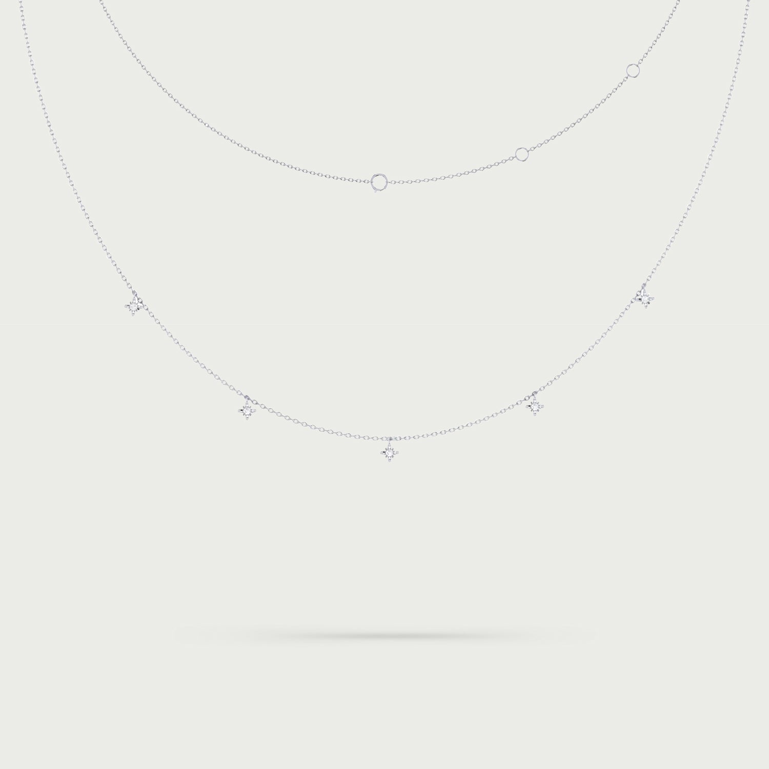 Starlit Elegance Diamond Necklace