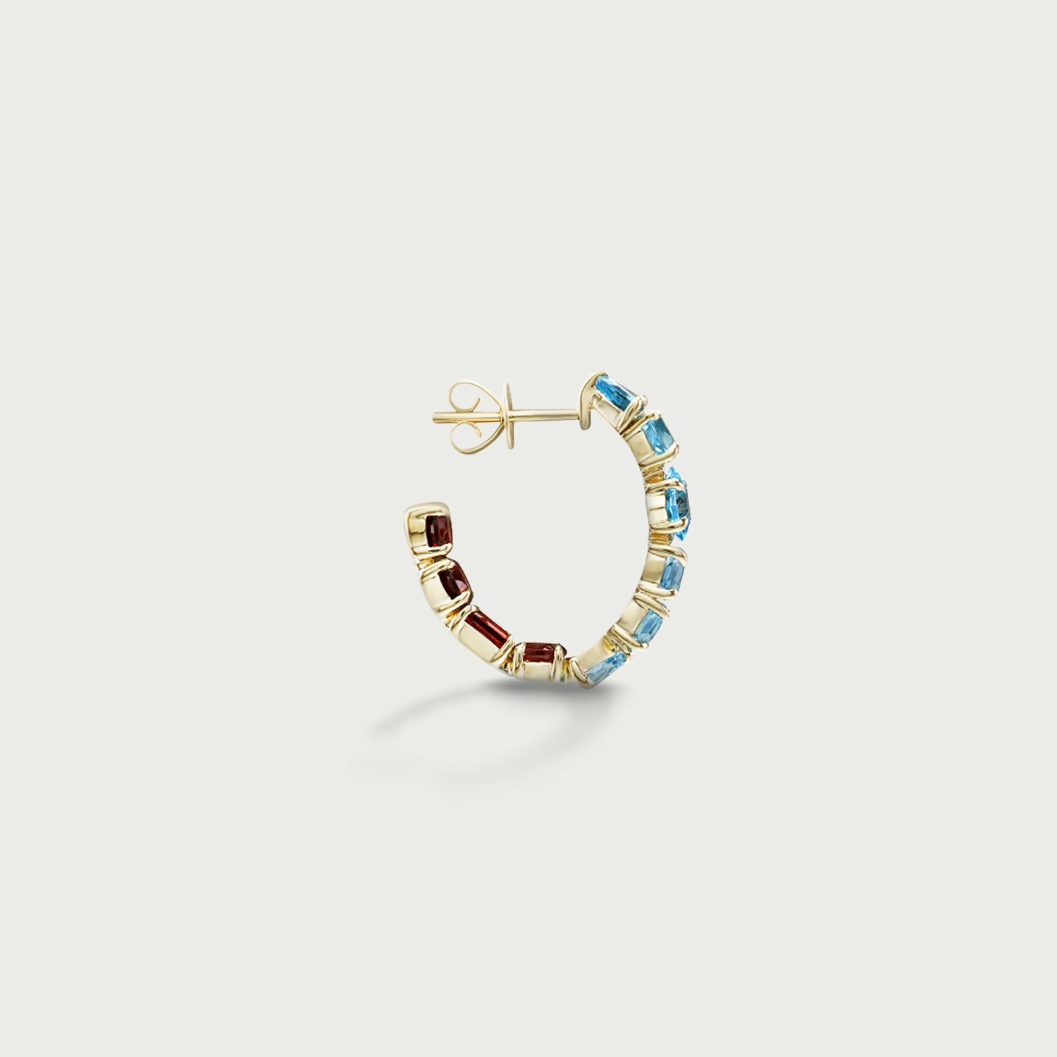 Twilight Glow Duo Contrast C-Hoop Earrings