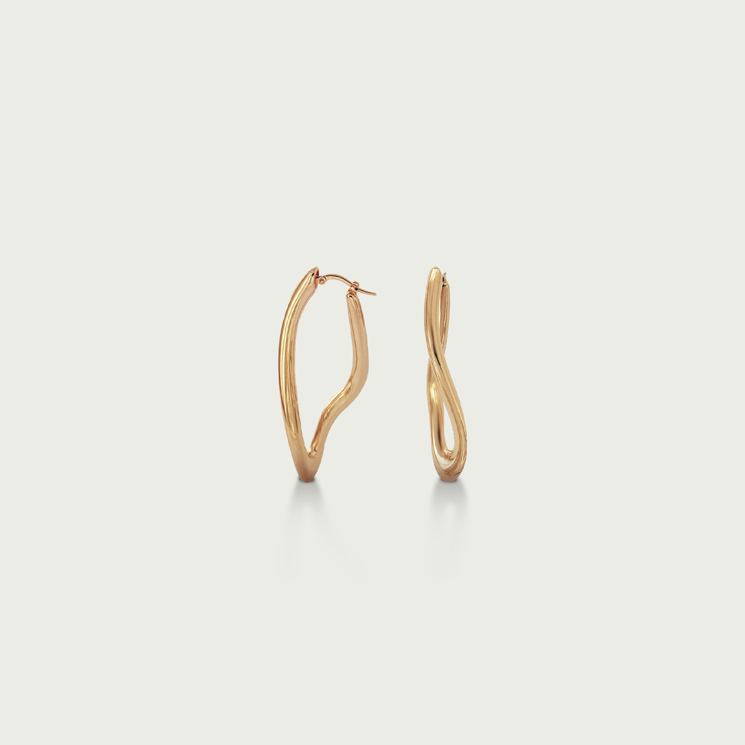 Plot Twist Gold Hoop Earrings