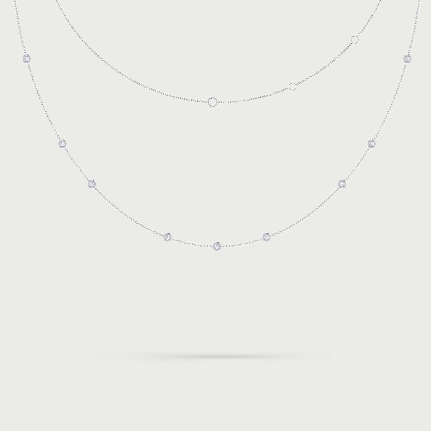 Orbit Bond Diamond Necklace