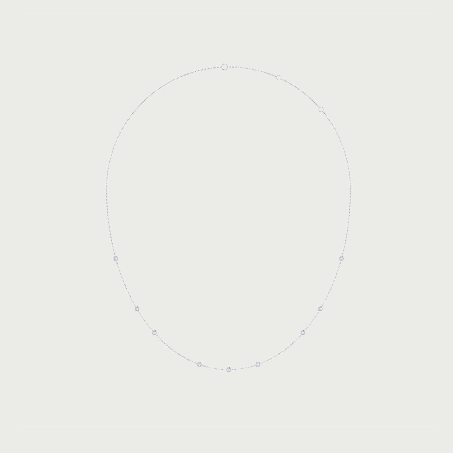 Orbit Bond Diamond Necklace