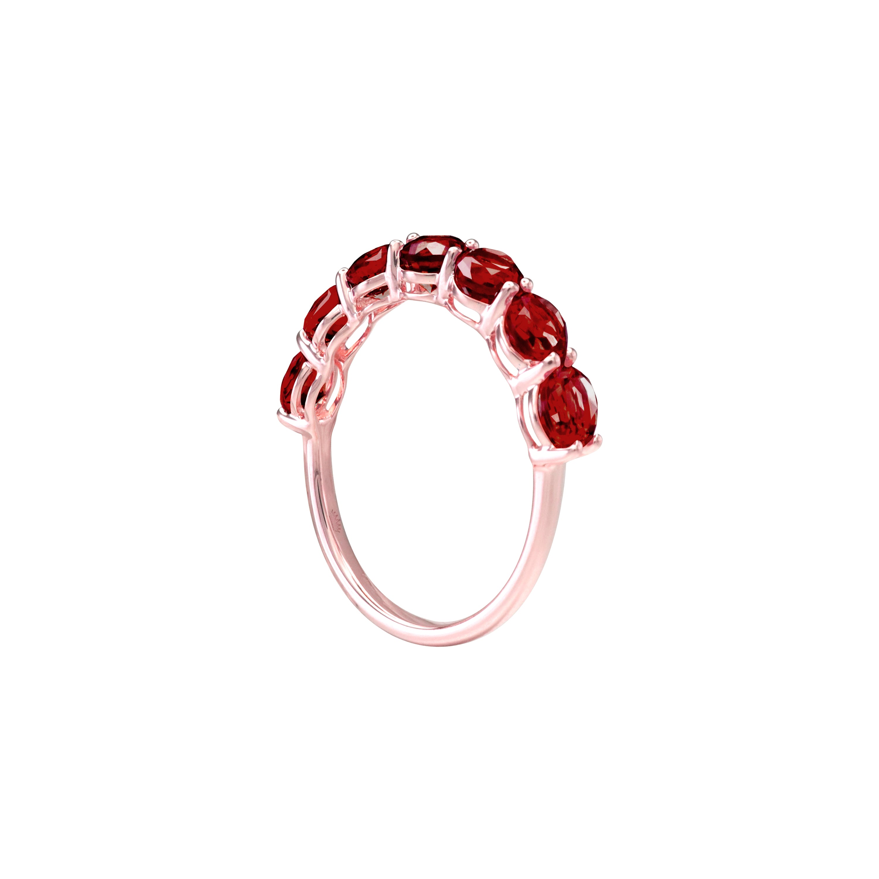 Pure Radiance Garnet Eternity Ring