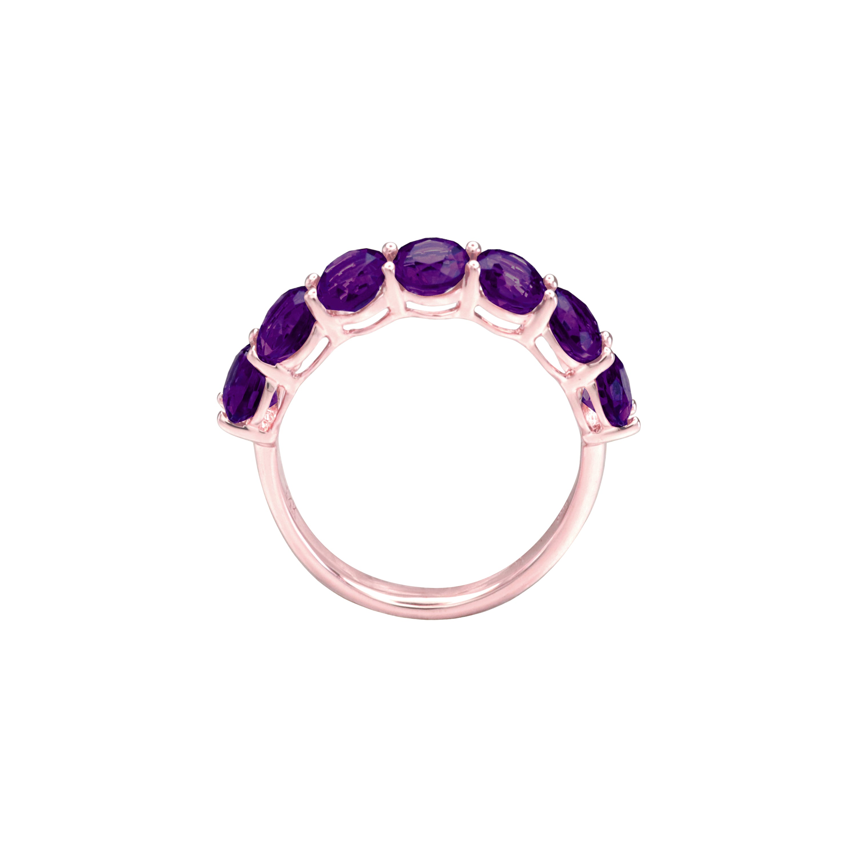 Pure Radiance Amethyst Eternity Ring