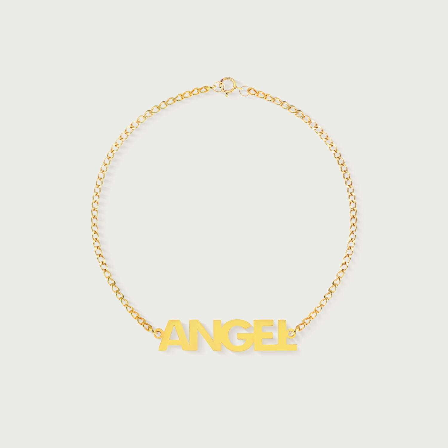 Paige Classic Name Bracelet in Yellow Gold