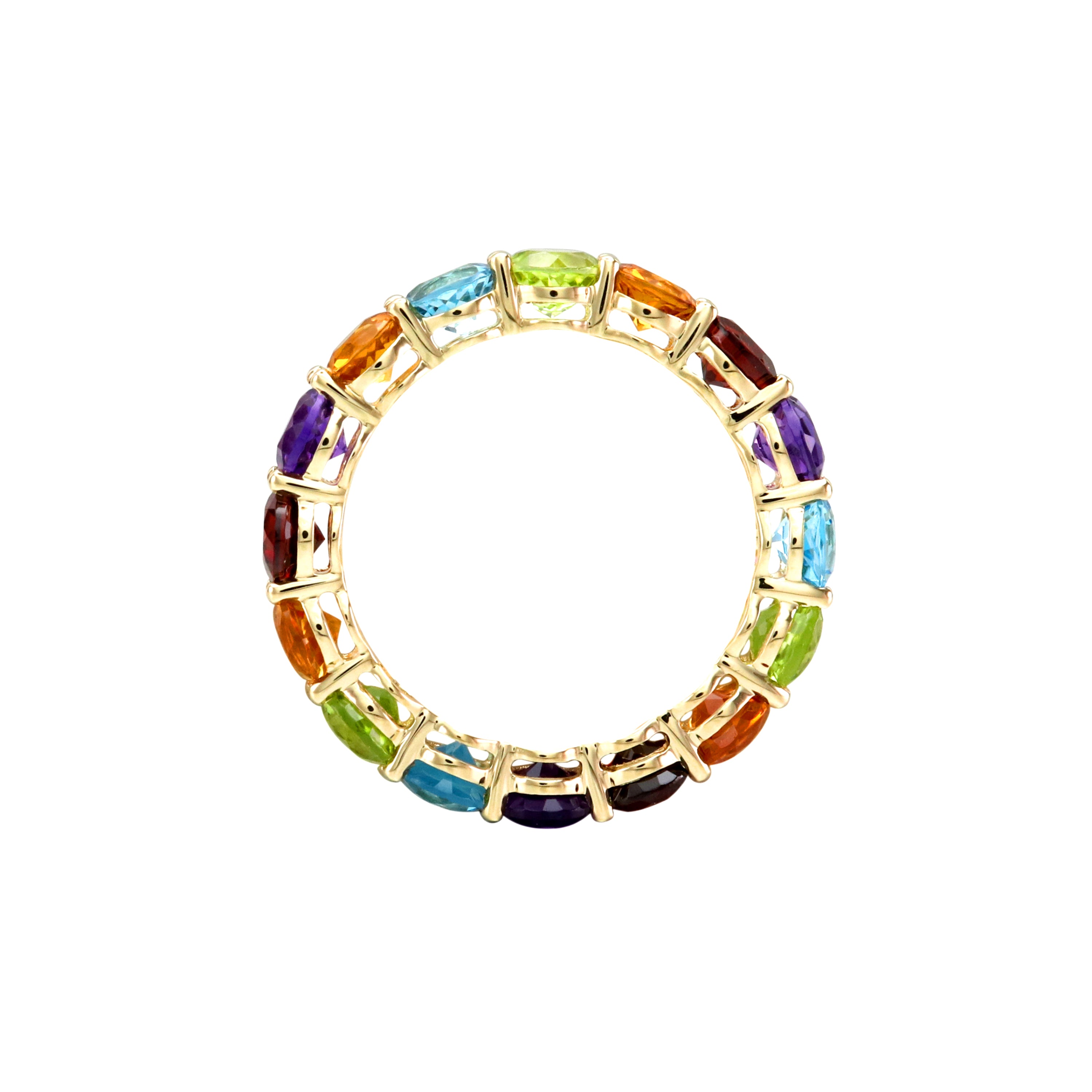 All Embrace Gemstone Eternity Ring