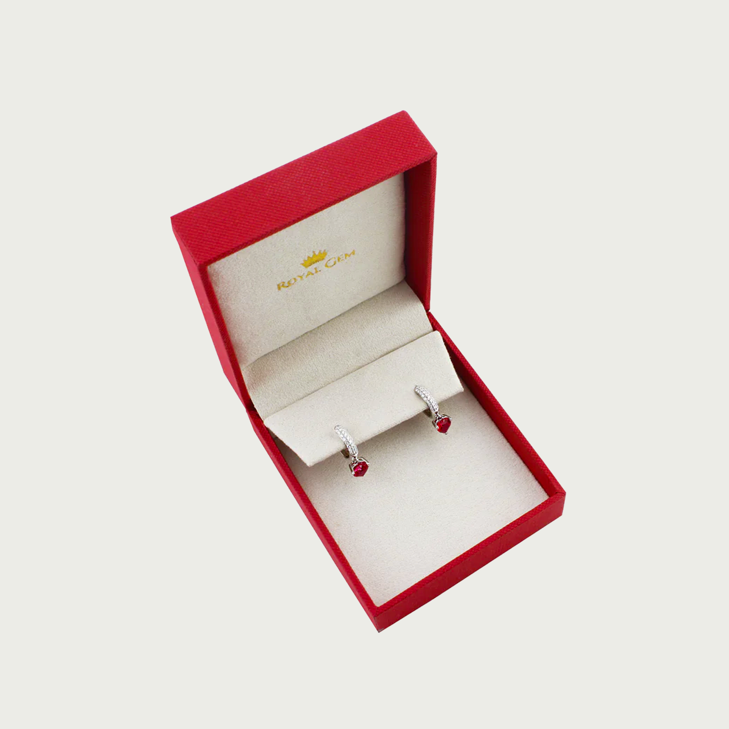 Party Life Ruby Hoop Earrings