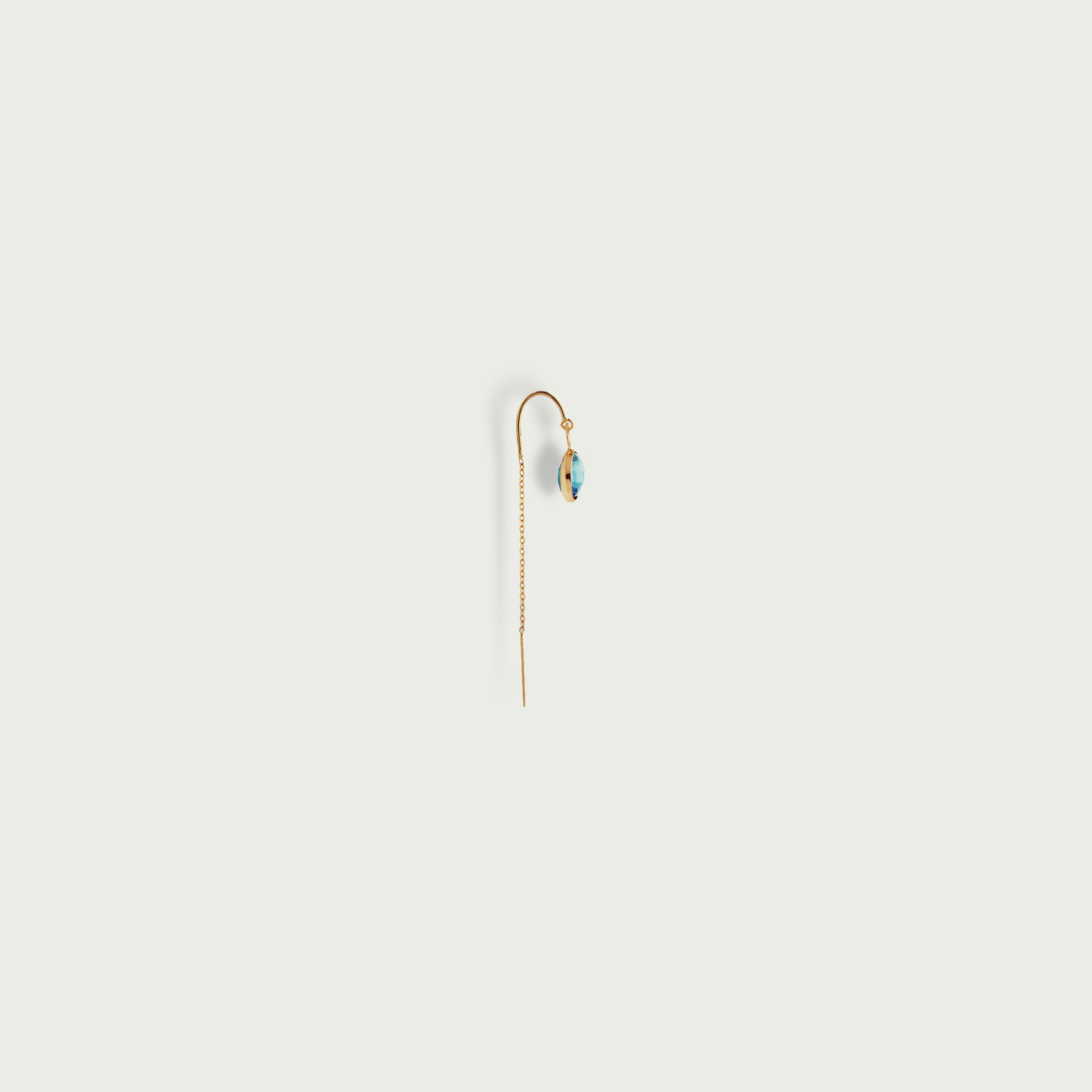 World On String Gemstone Dangling Earrings