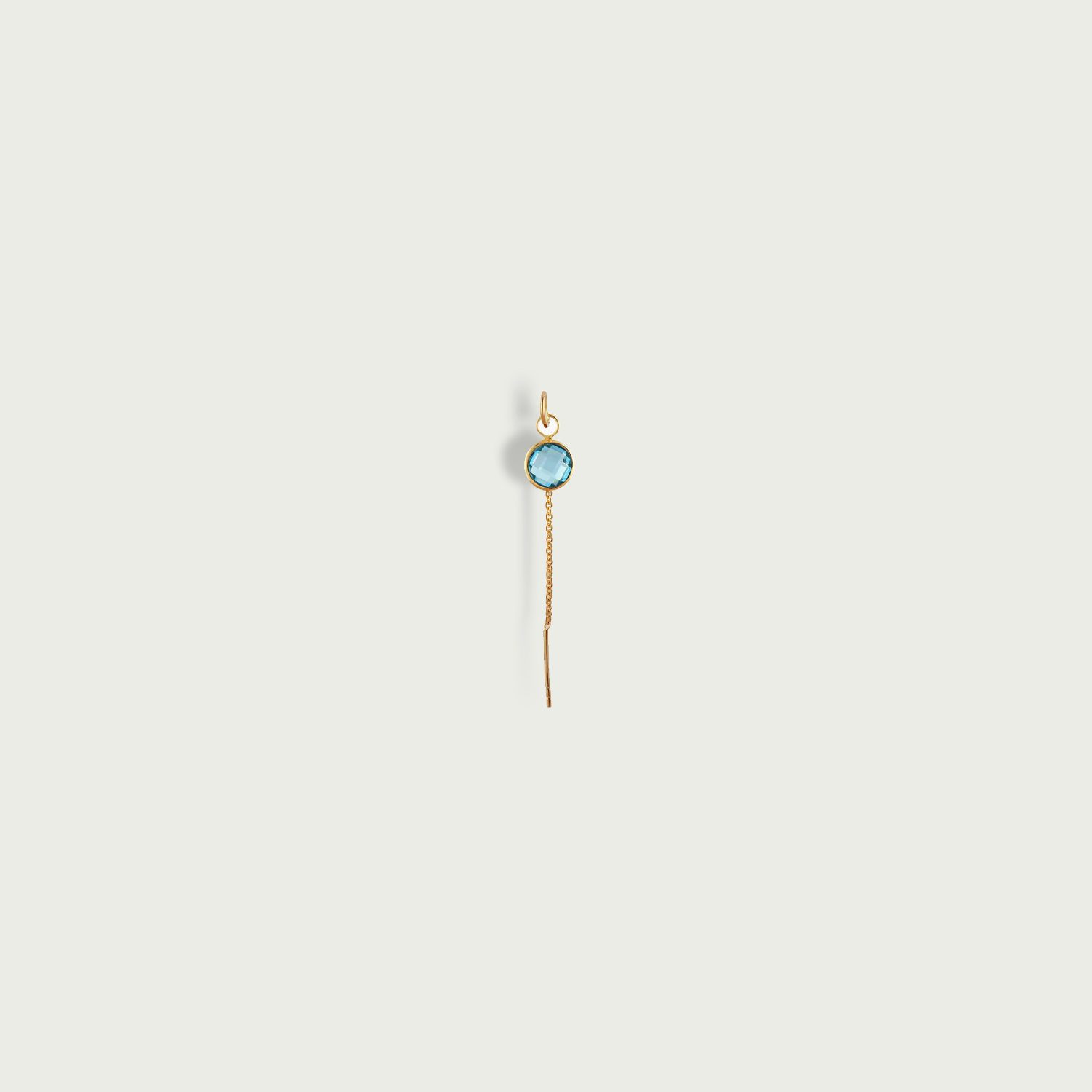World On String Gemstone Dangling Earrings