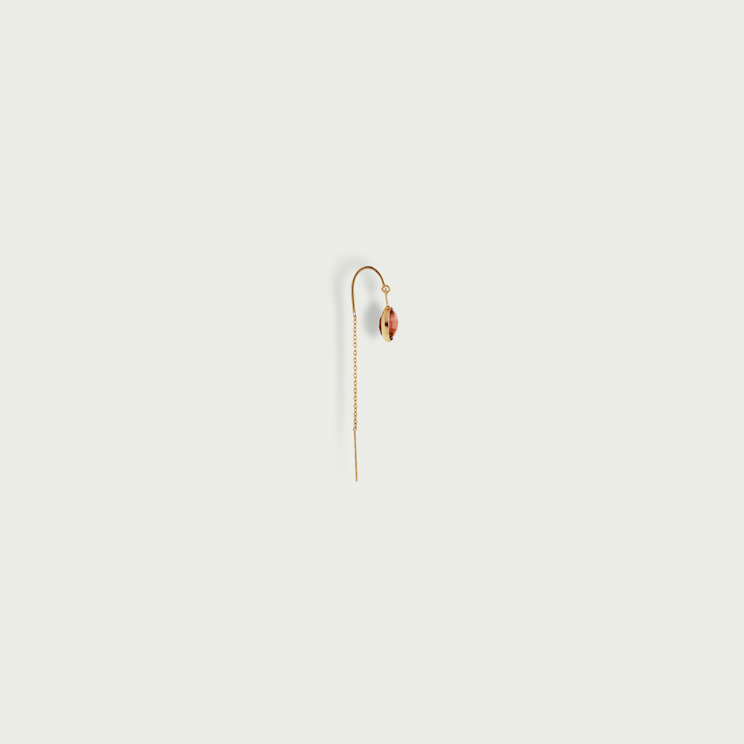 World On String Gemstone Dangling Earrings