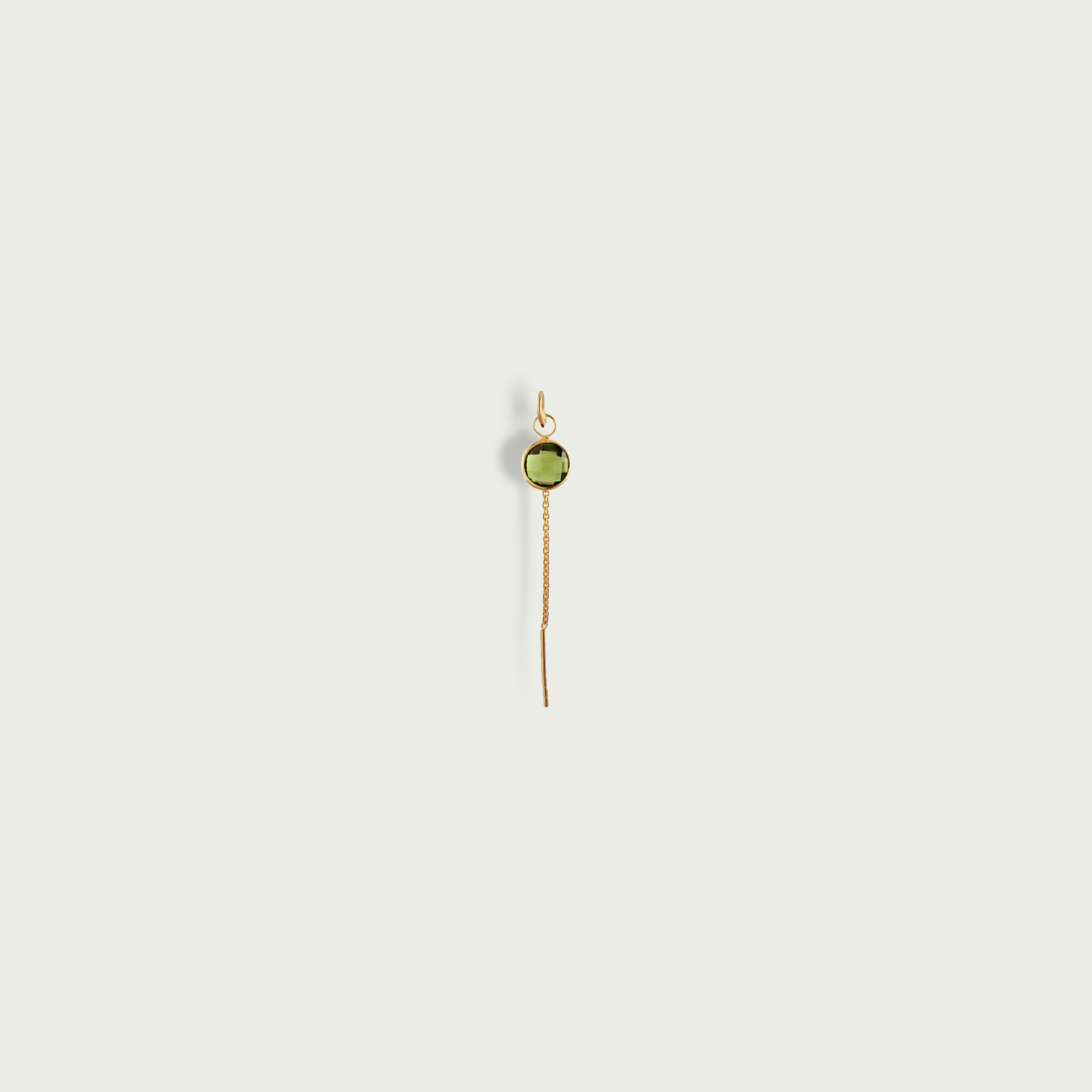 World On String Gemstone Dangling Earrings