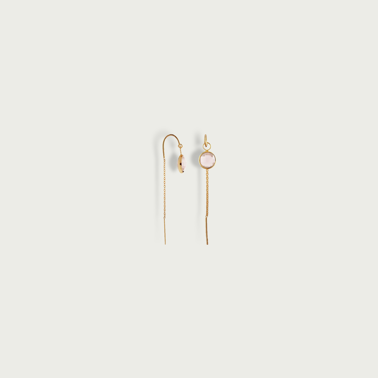 World On String Gemstone Dangling Earrings