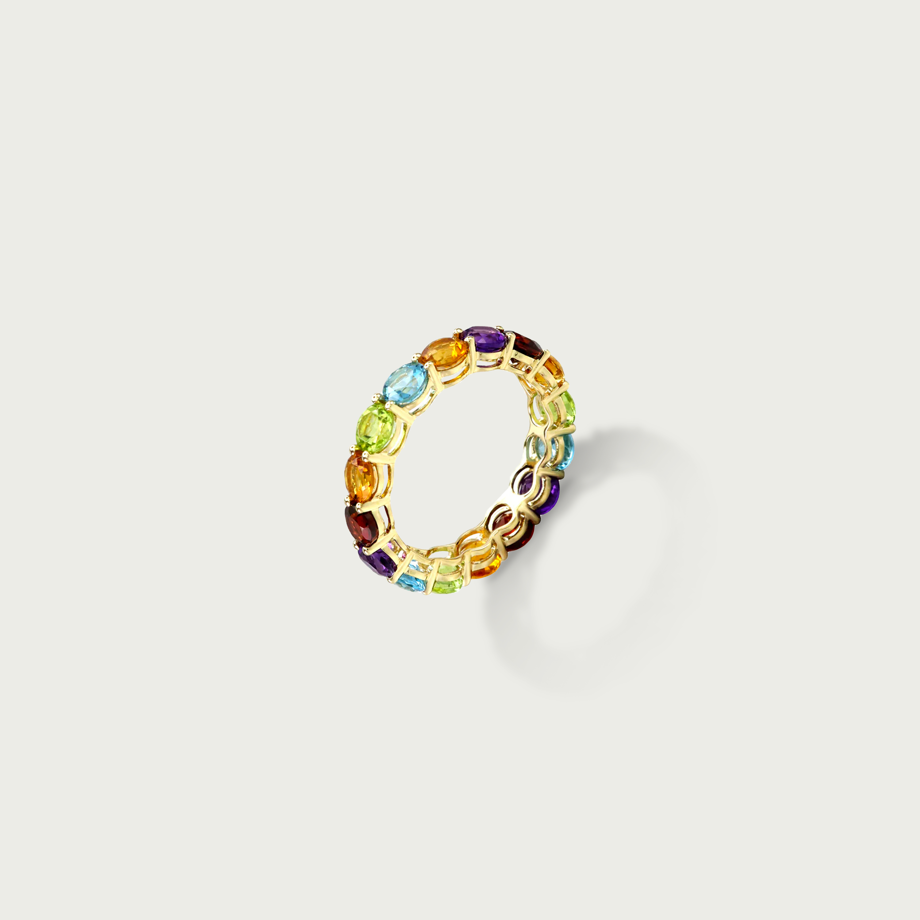 All Embrace Gemstone Eternity Ring