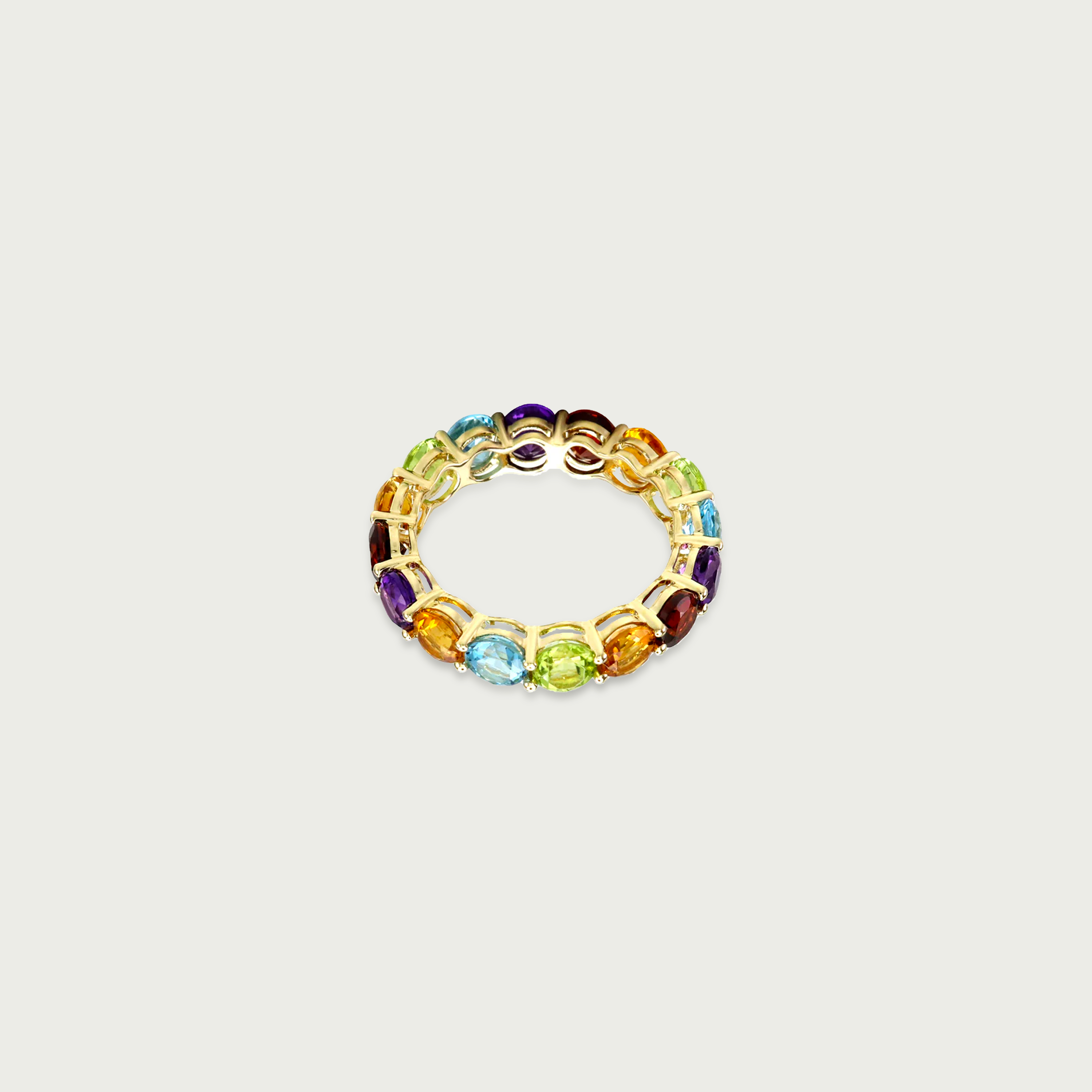 All Embrace Gemstone Eternity Ring