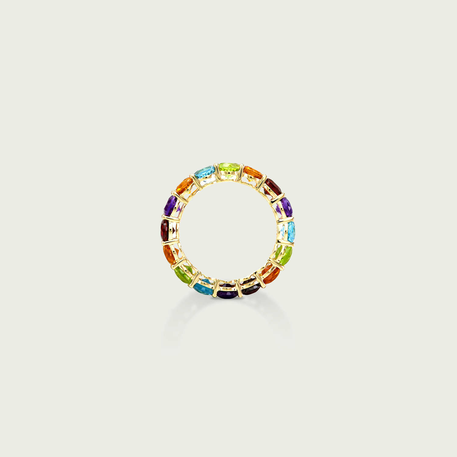 All Embrace Gemstone Eternity Ring