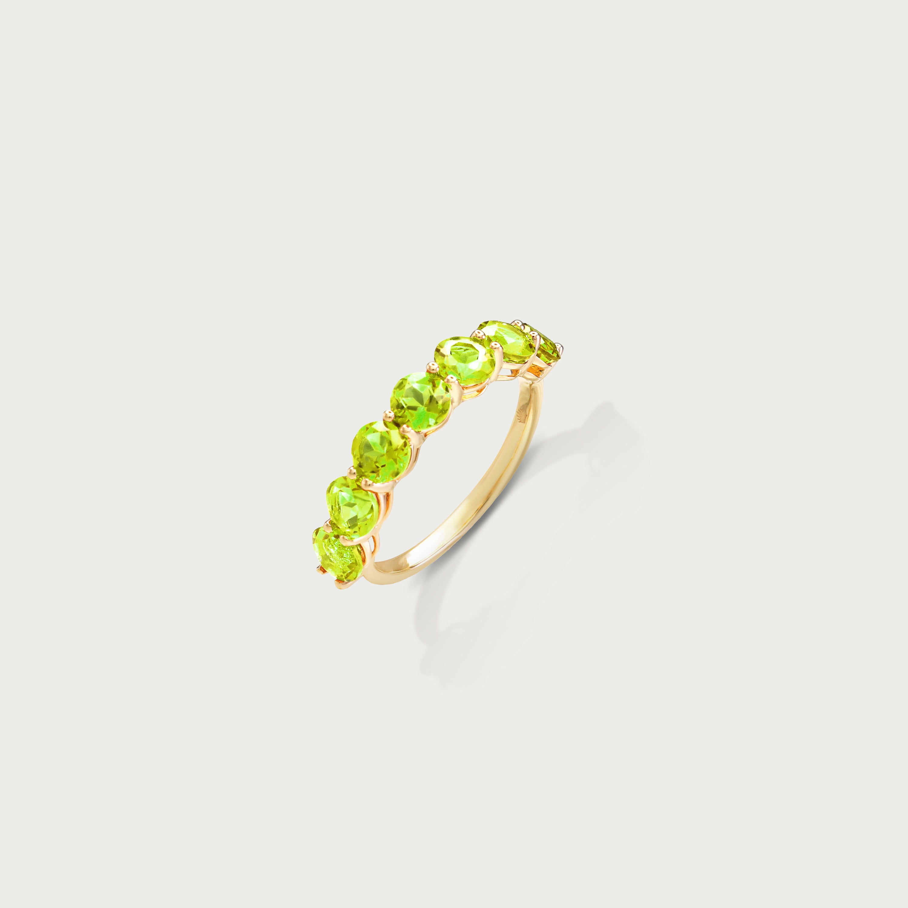 Pure Radiance Peridot Eternity Ring