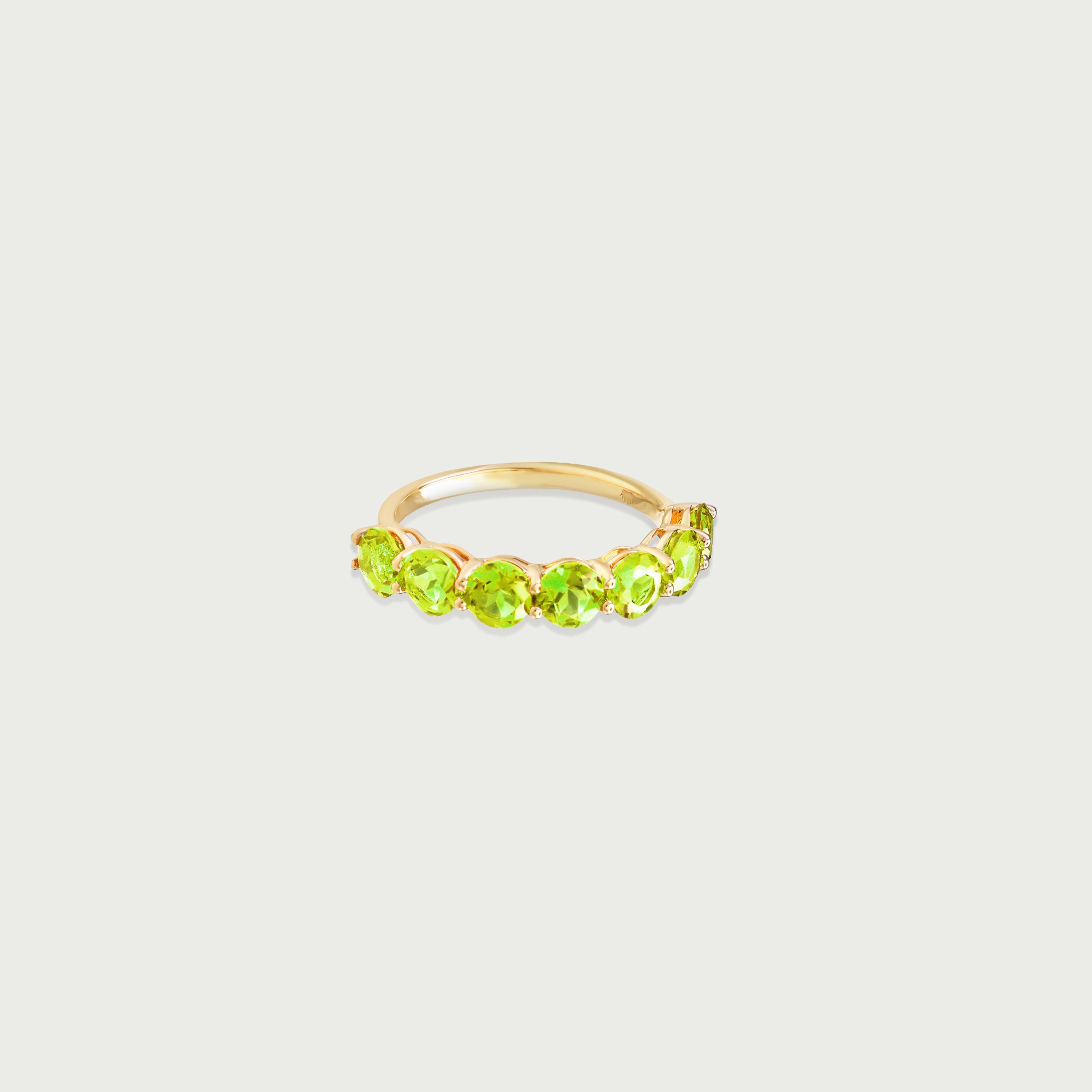 Pure Radiance Peridot Eternity Ring