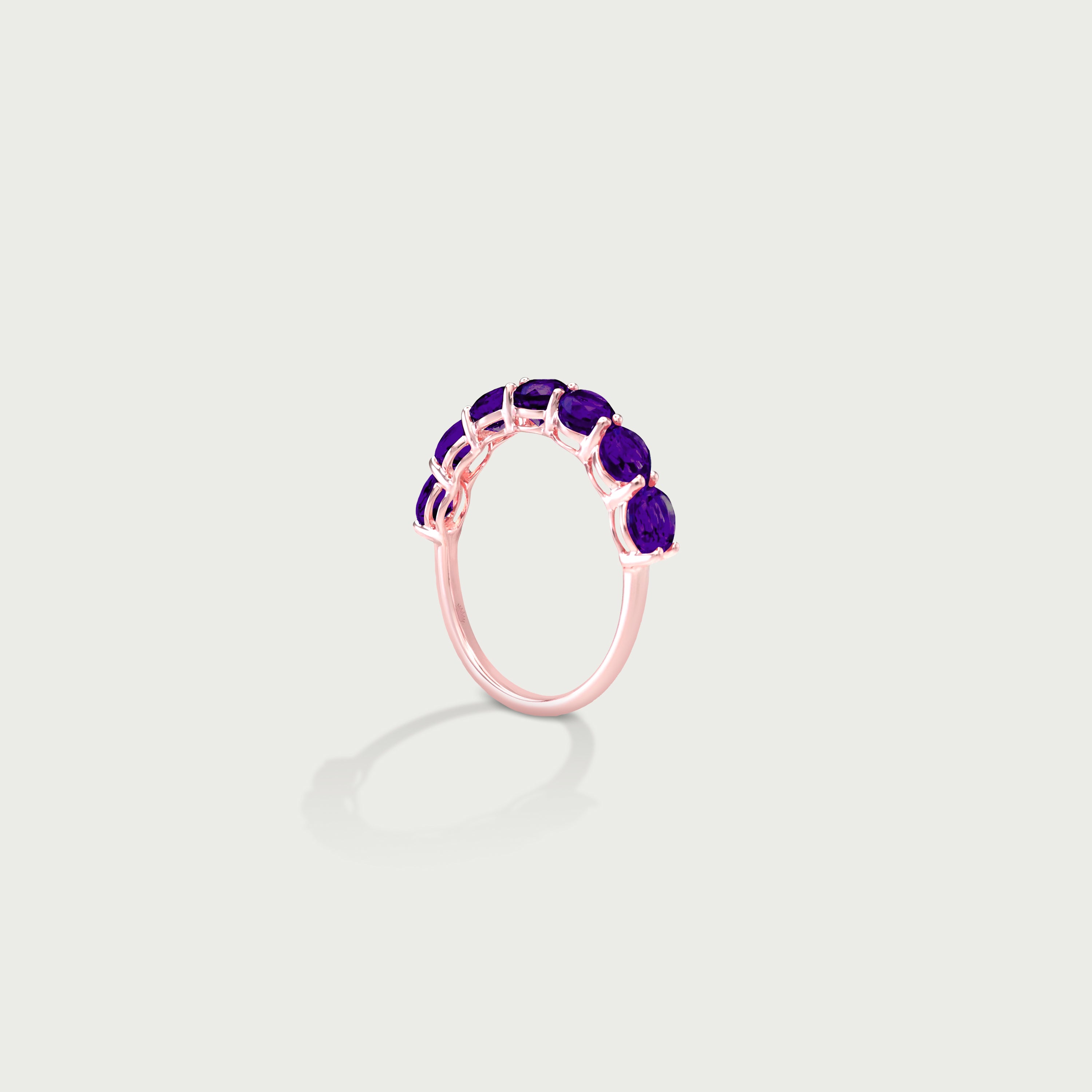 Pure Radiance Amethyst Eternity Ring