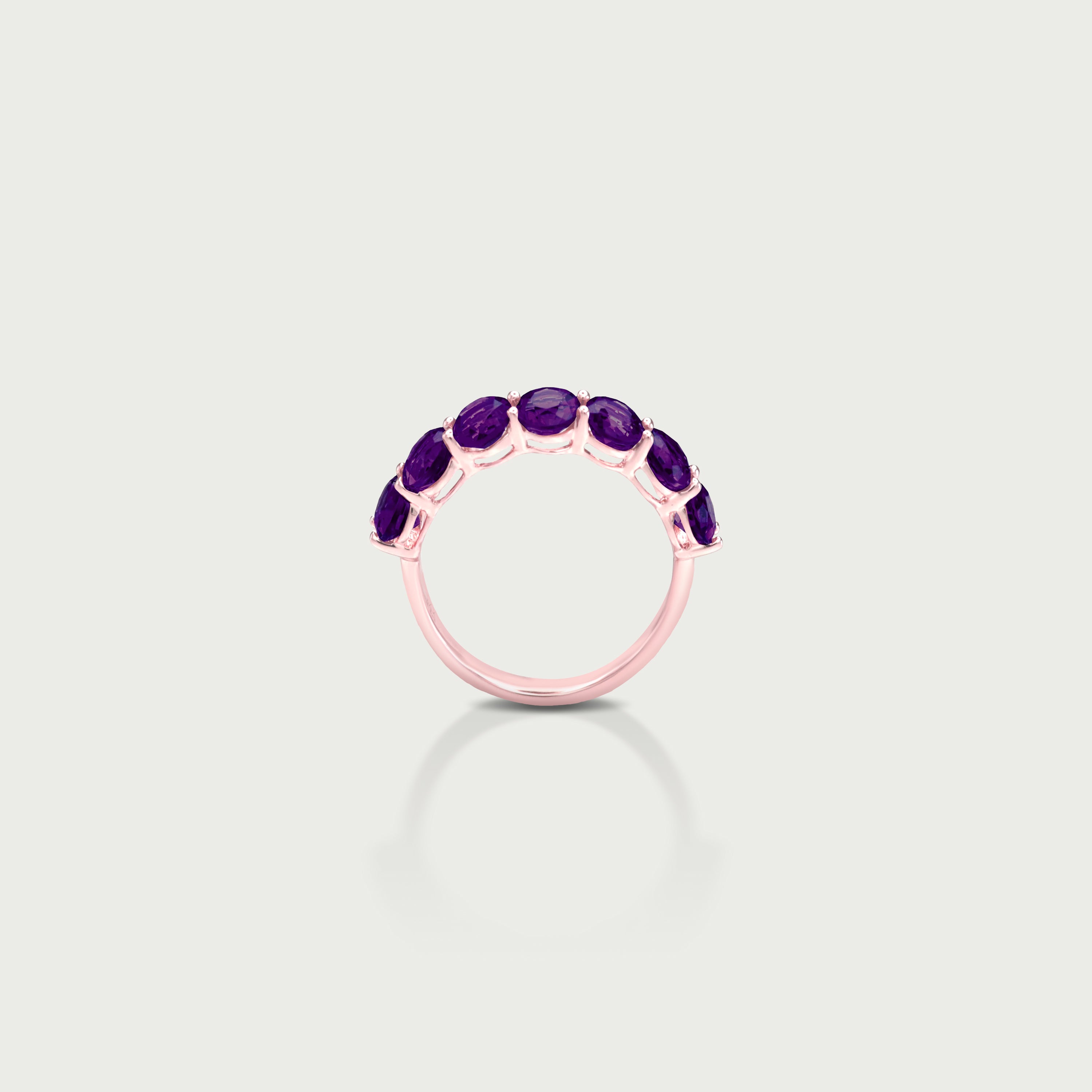 Pure Radiance Amethyst Eternity Ring