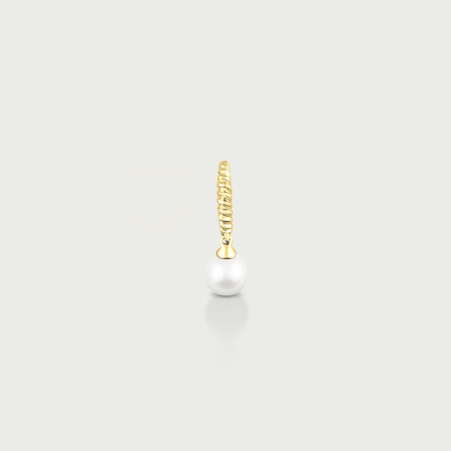 Let the Waves Crash In Pearl Hoop Earrings