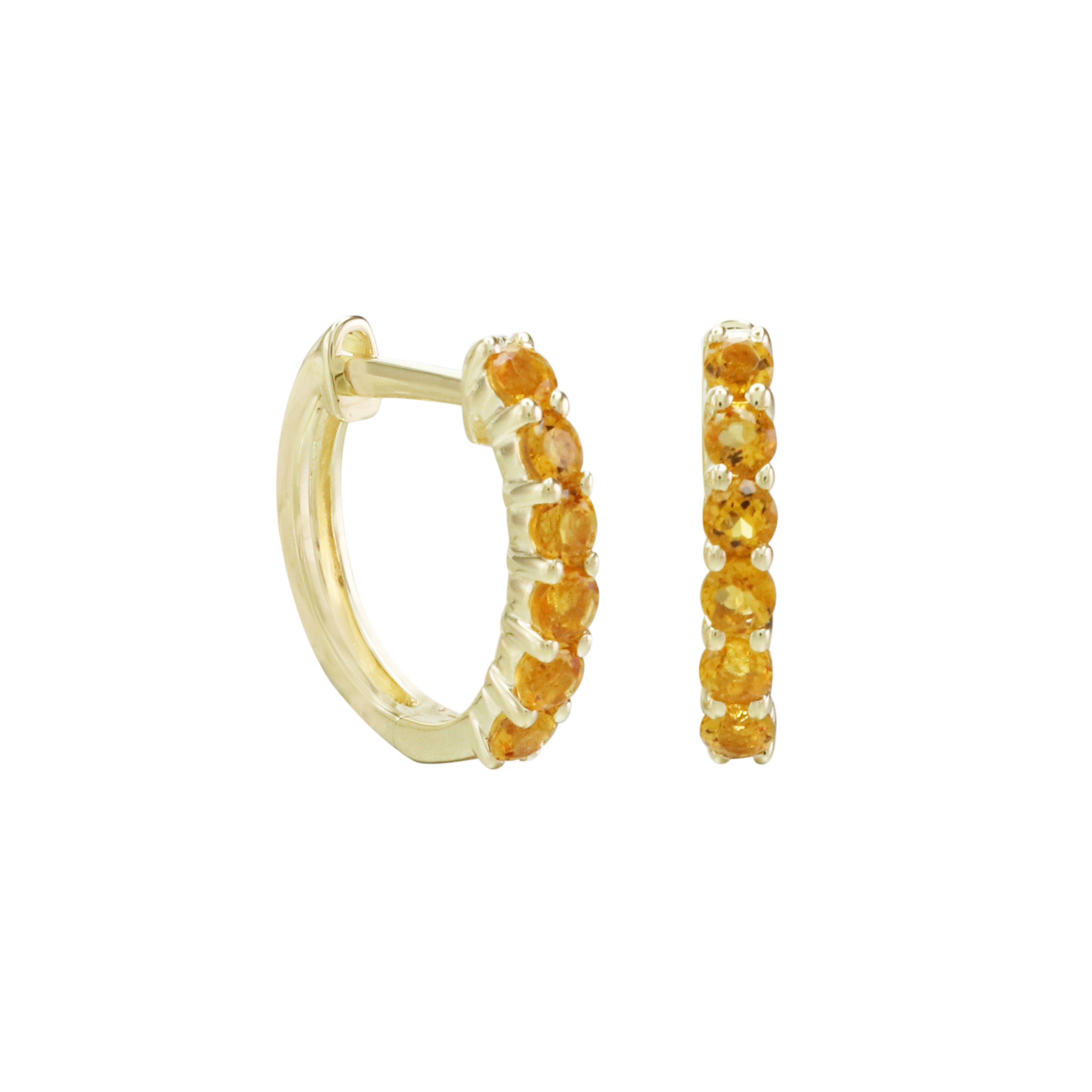 It's Wine O'Clock Gemstone Hoop Earrings