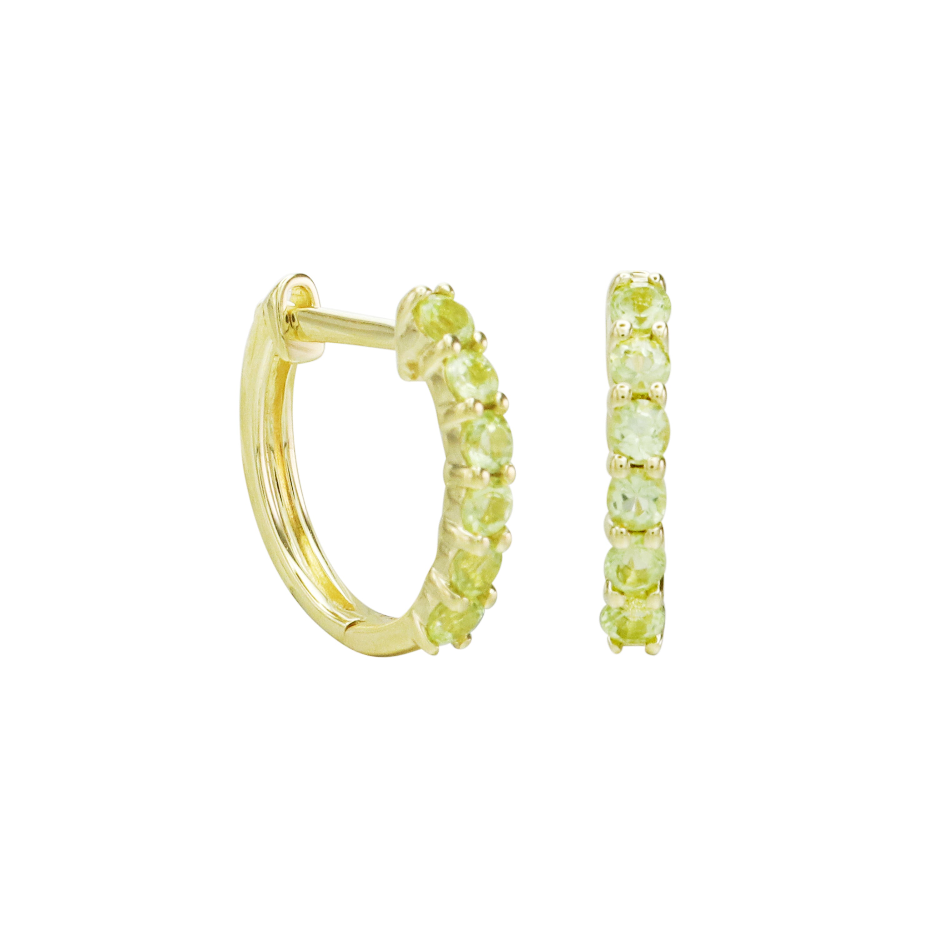 It's Wine O'Clock Gemstone Hoop Earrings