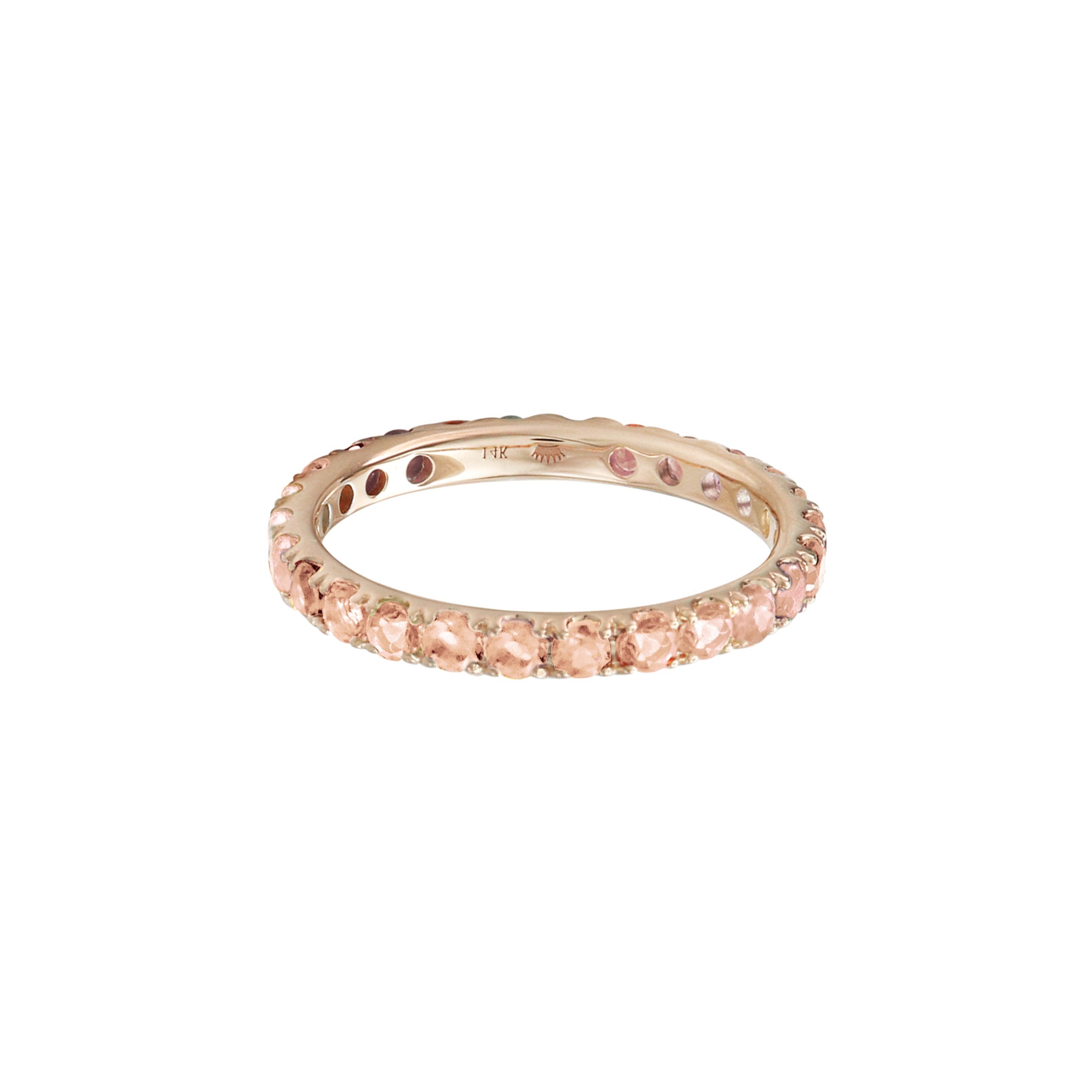 Love Yourself Rose Quartz Eternity Ring