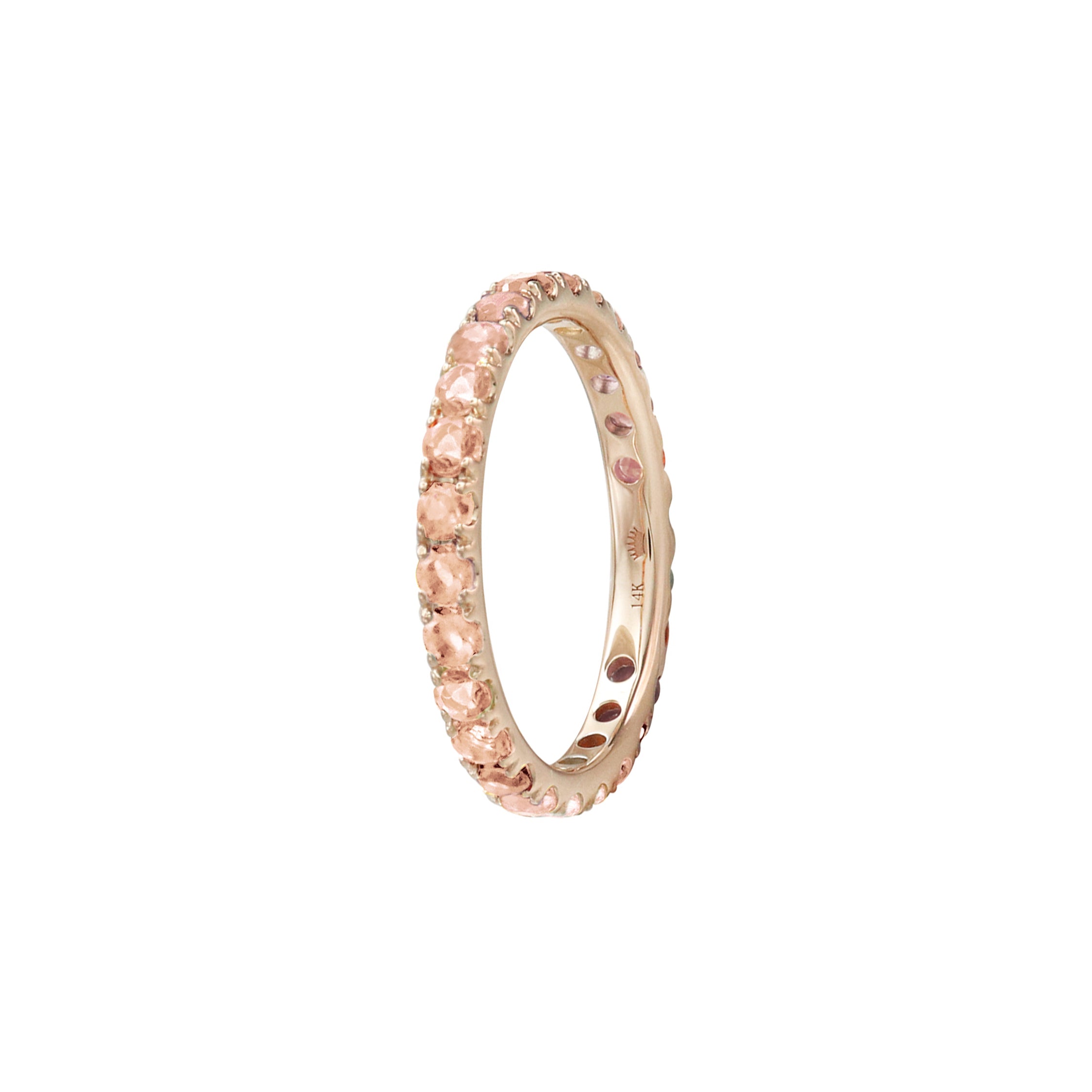 Love Yourself Rose Quartz Eternity Ring