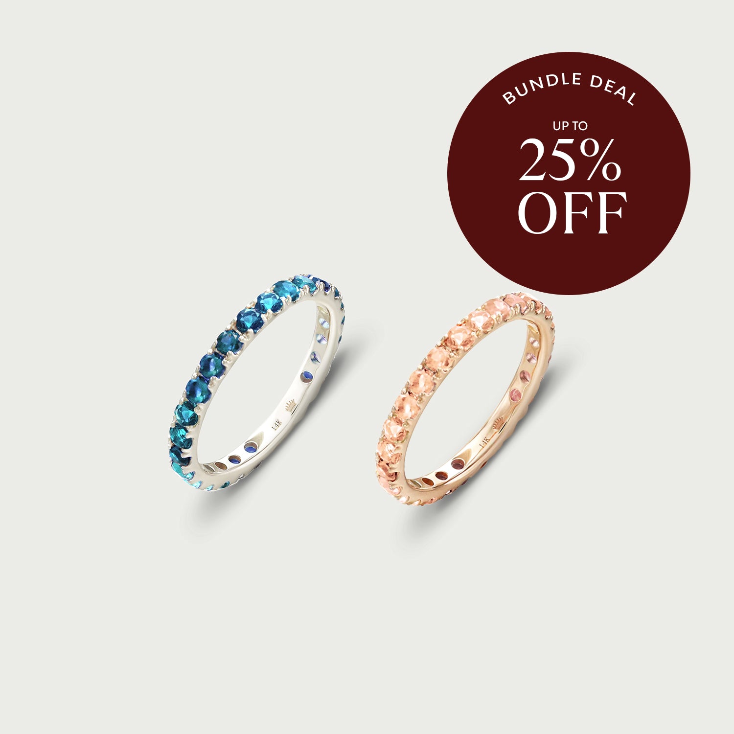 Blush and Blue Ring Bundle