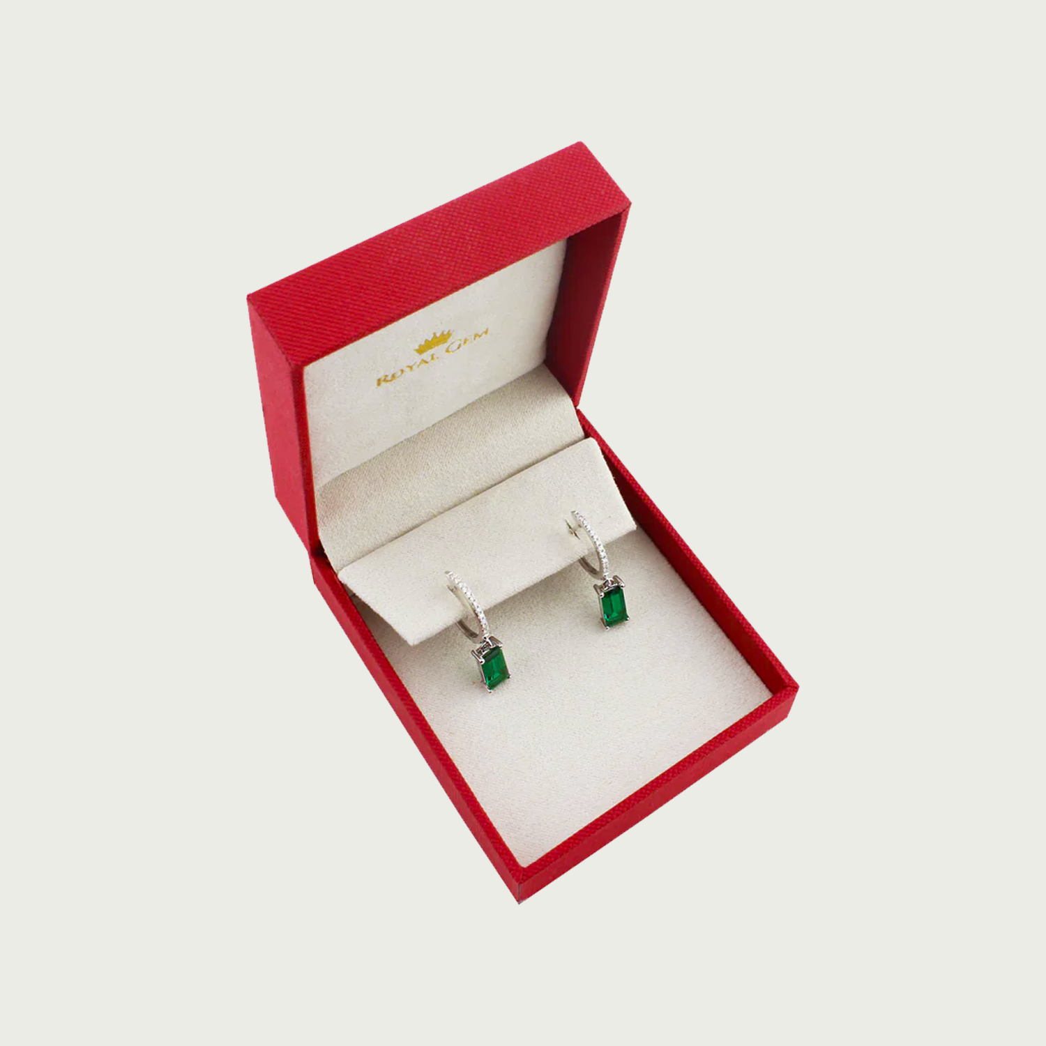 Party Life Emerald Hoop Earrings