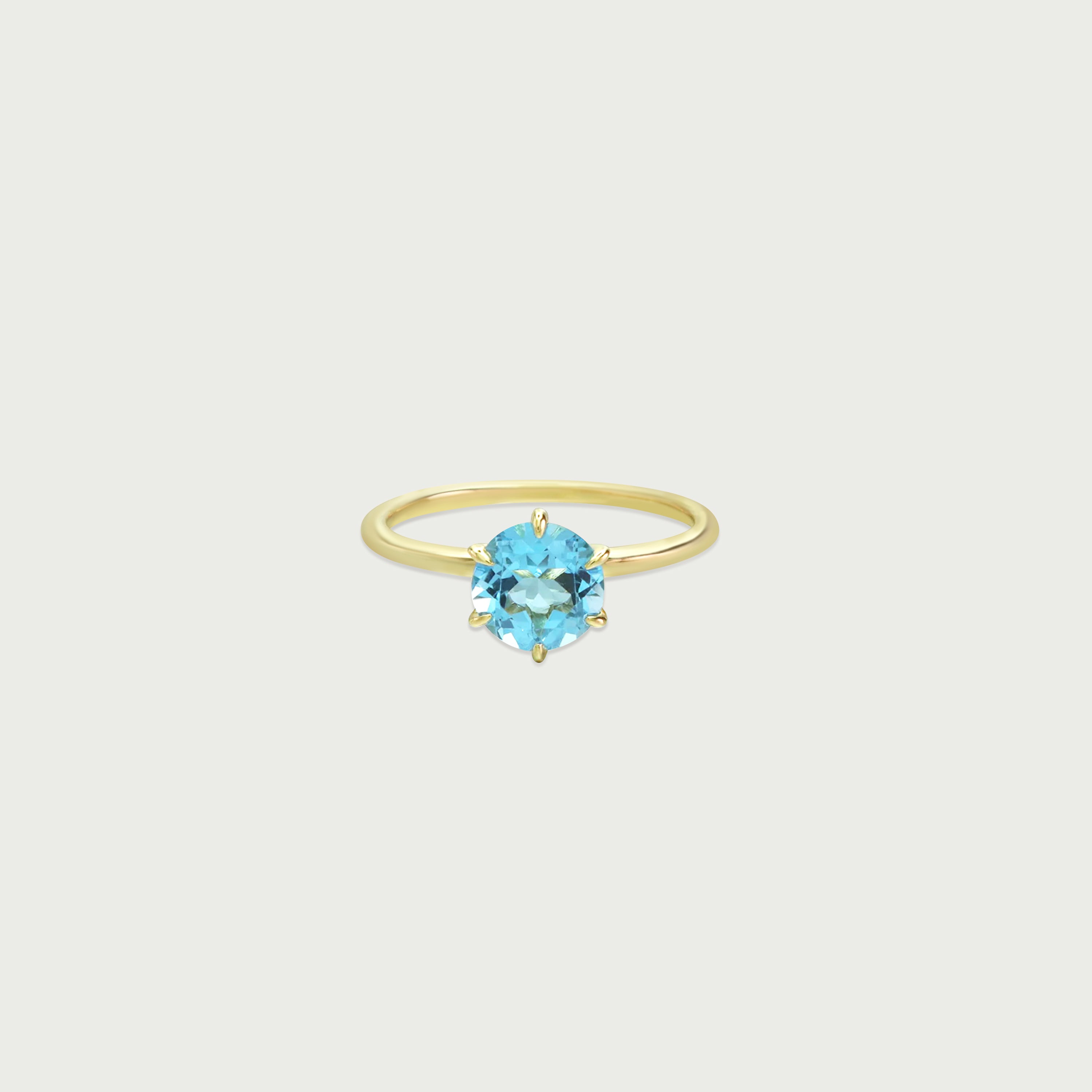 Good Life Blue Topaz Solitaire Ring