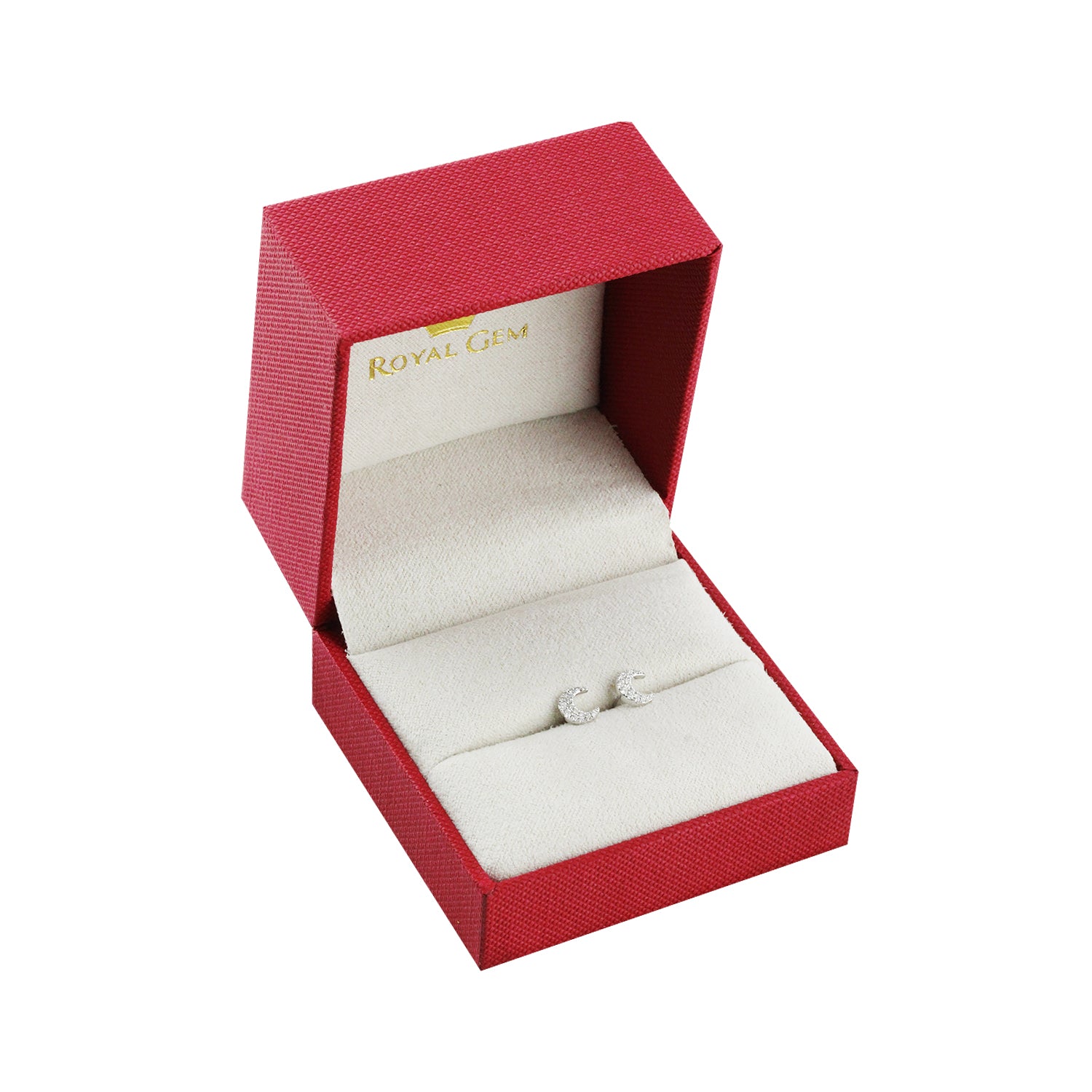 Moon Over Me Diamond Stud Earrings