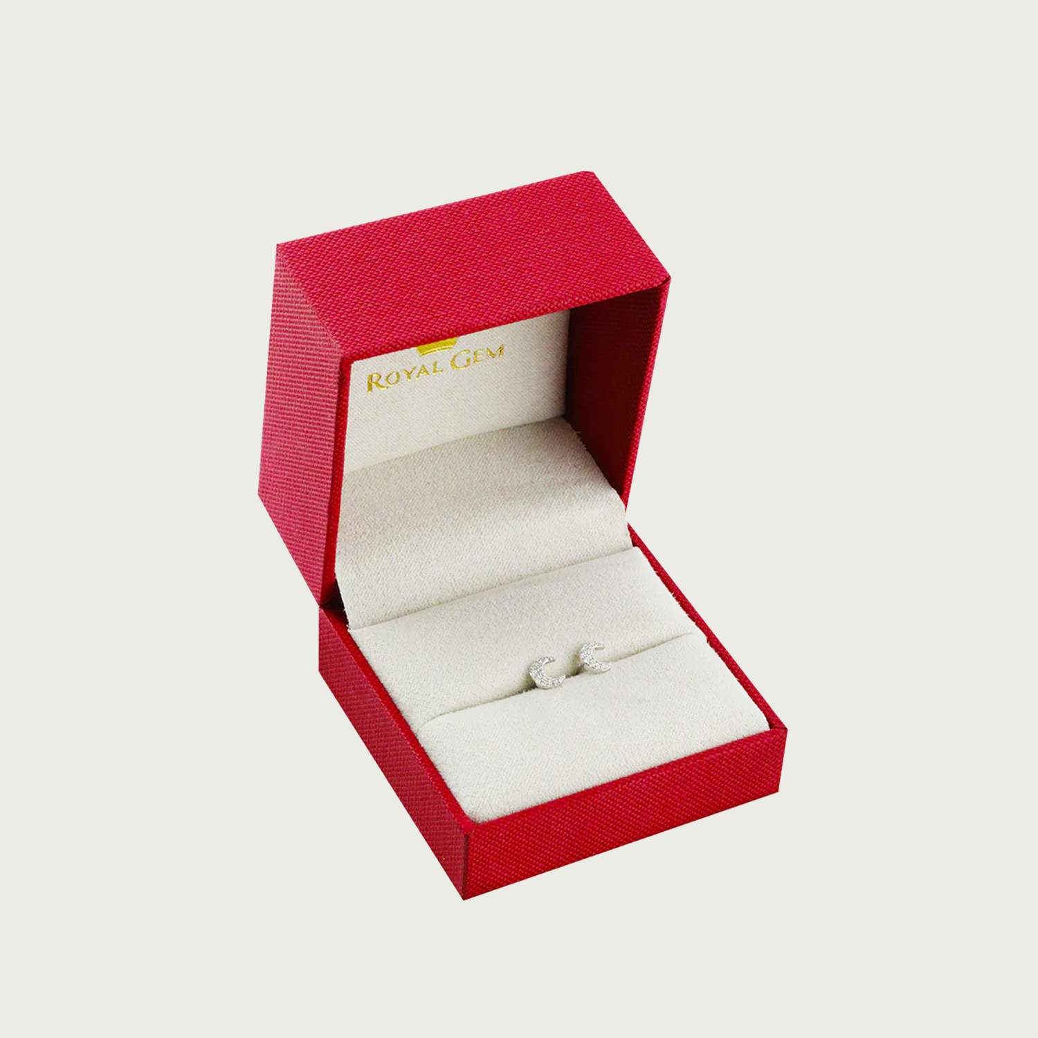 Moon Over Me Diamond Stud Earrings