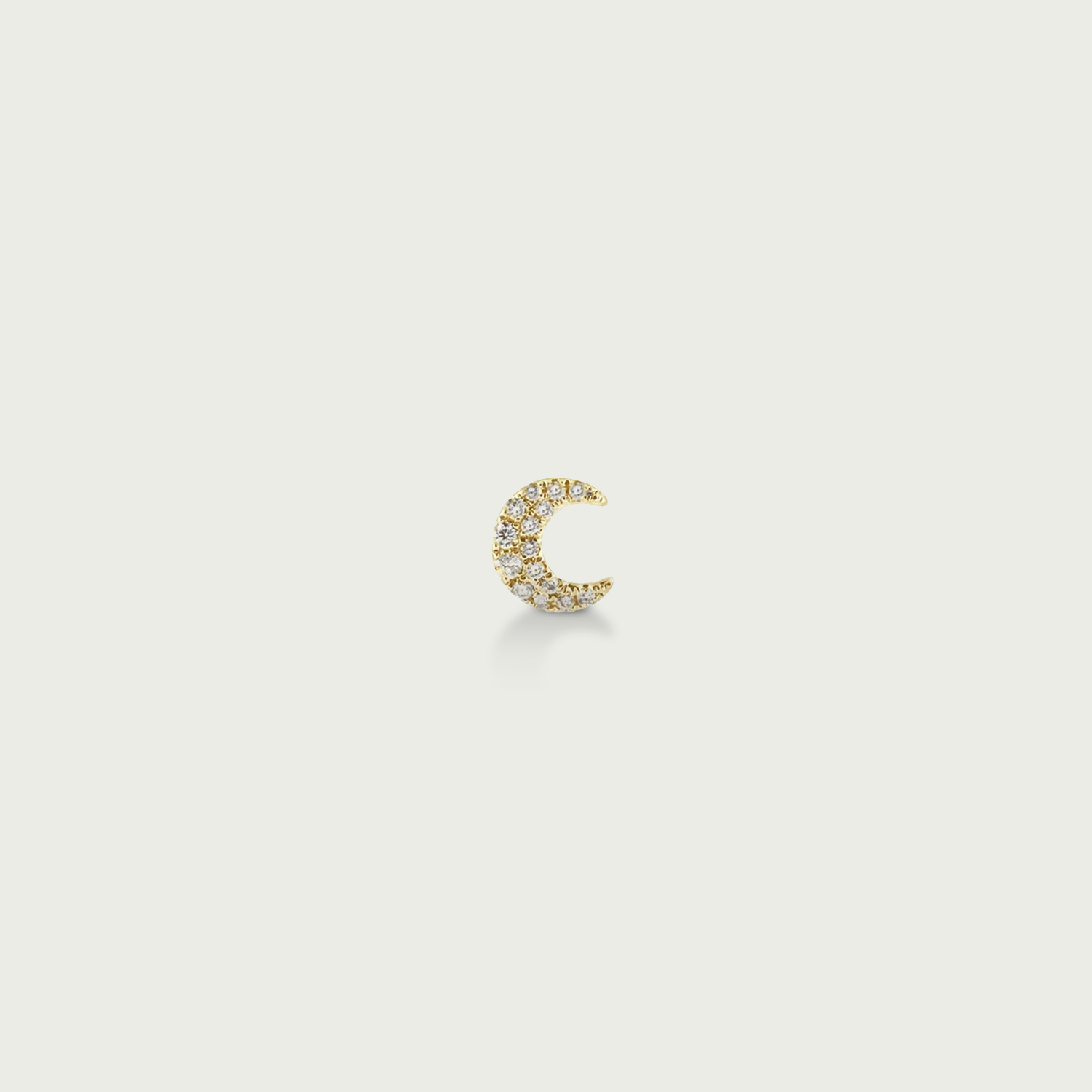 Moon Over Me Diamond Stud Earrings