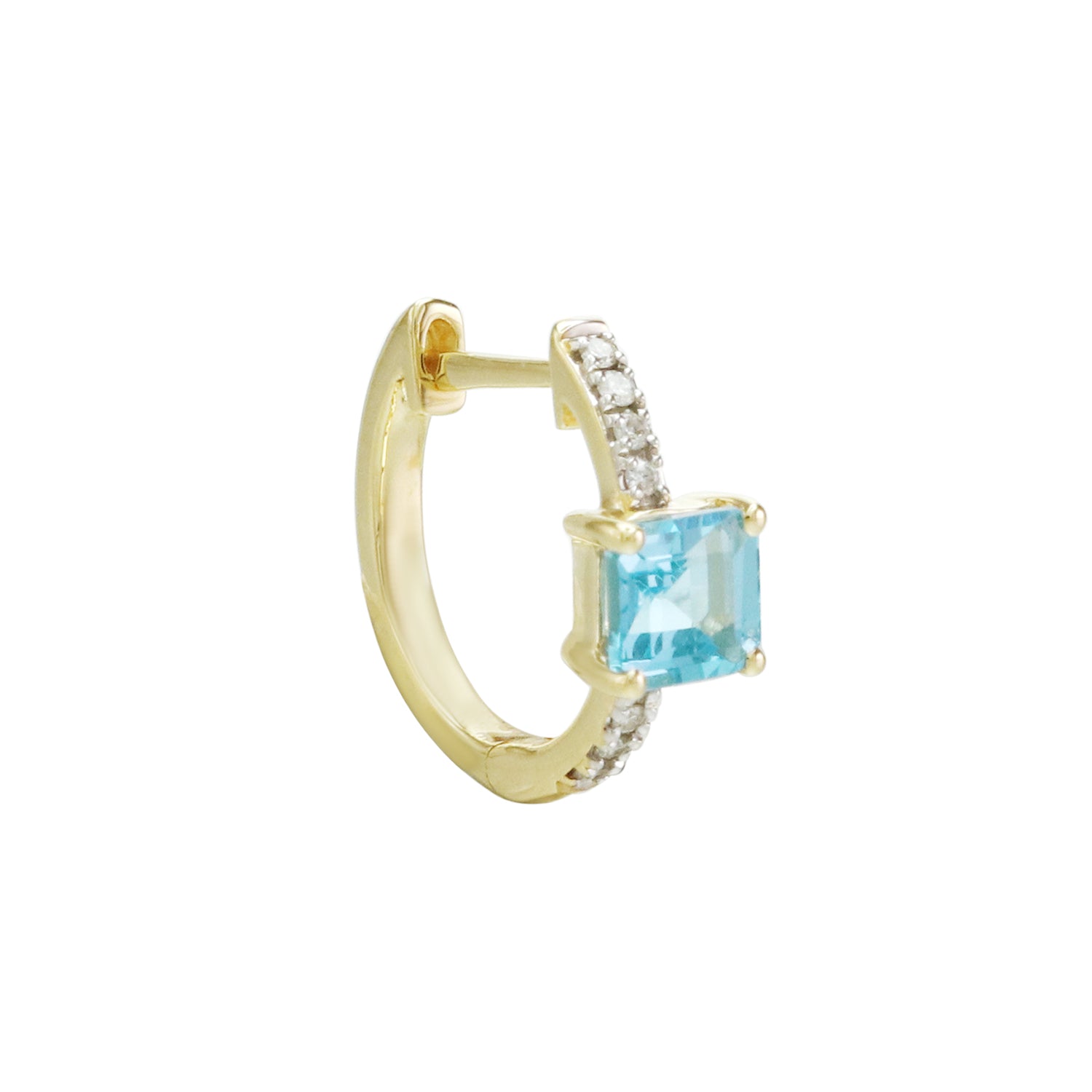 Chic Enough Gemstone Hoop Earrings