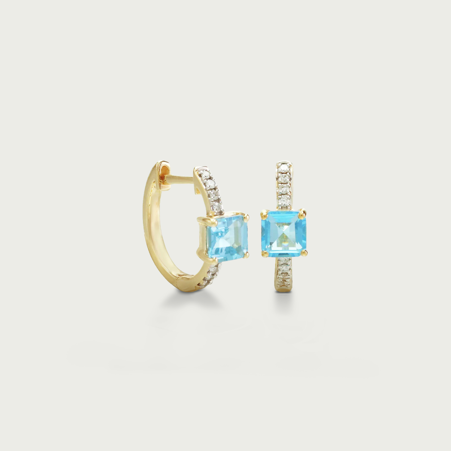 Chic Enough Gemstone Hoop Earrings