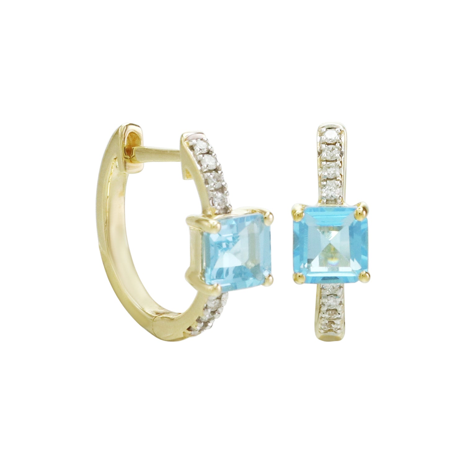 Chic Enough Gemstone Hoop Earrings