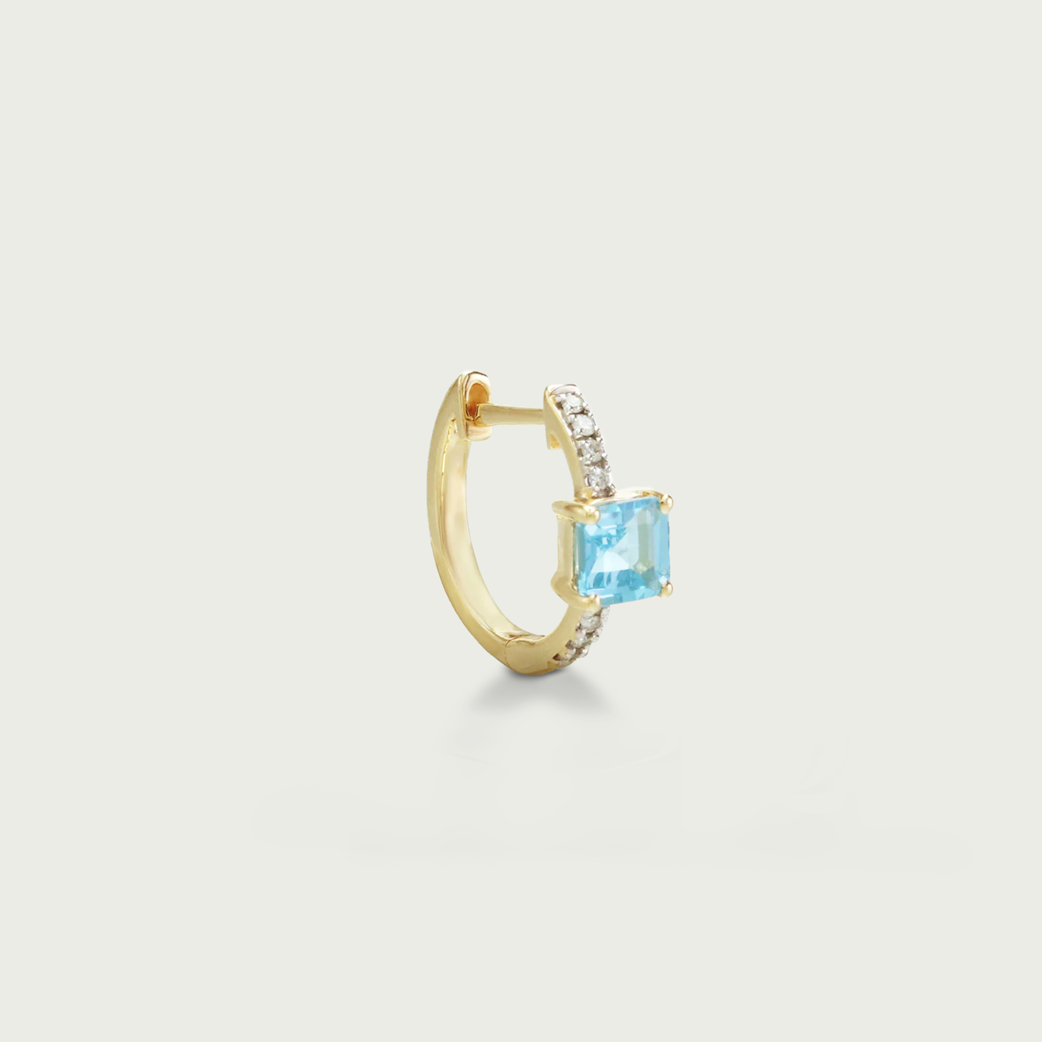 Chic Enough Gemstone Hoop Earrings