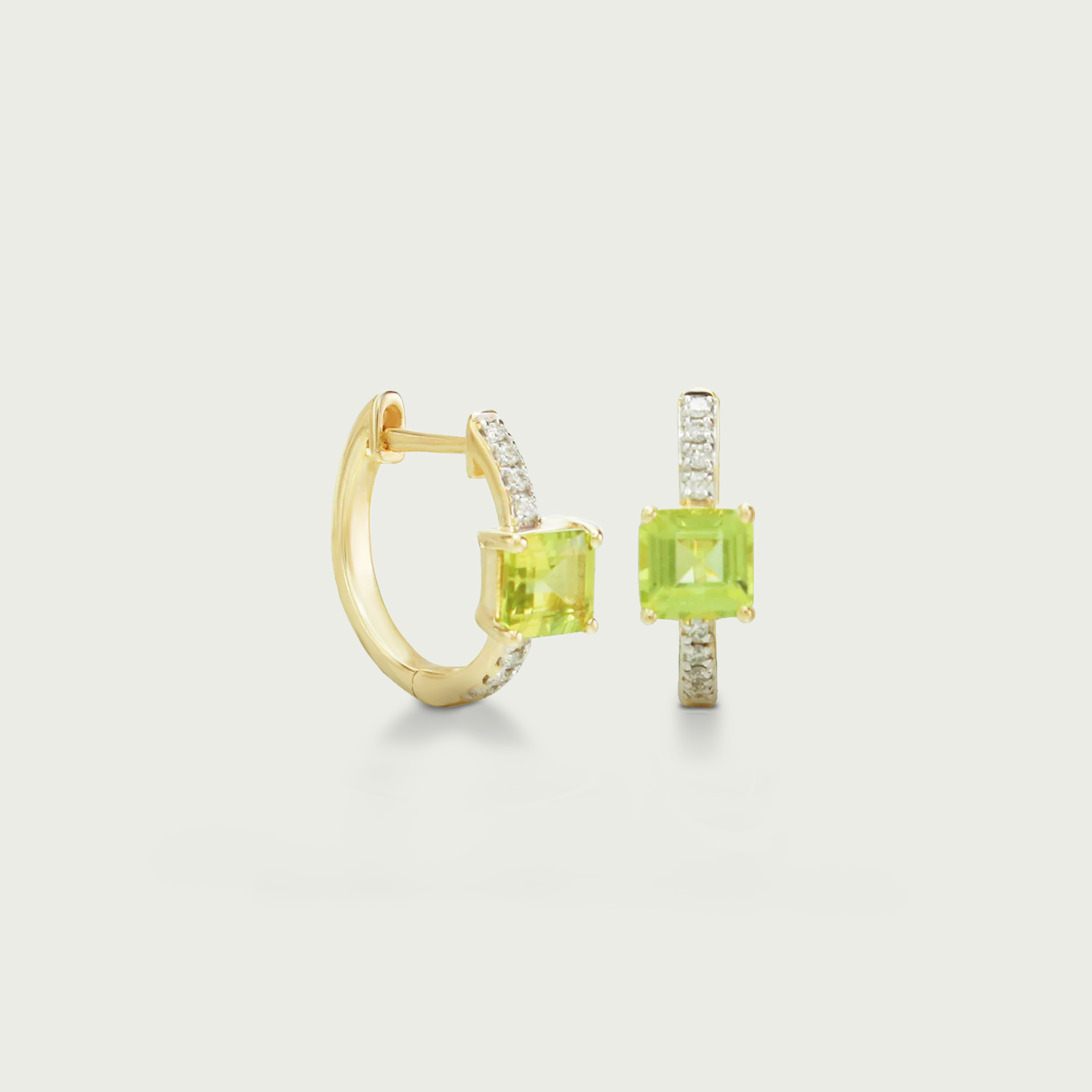 Chic Enough Gemstone Hoop Earrings