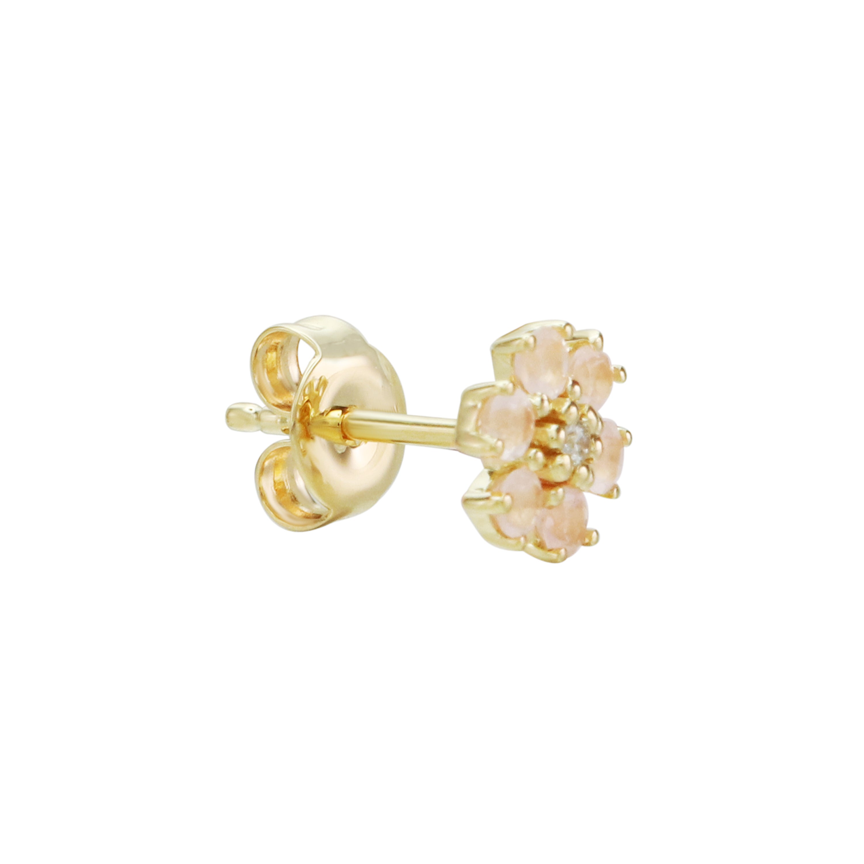 Just Be Yourself Floral Gemstone Stud Earrings