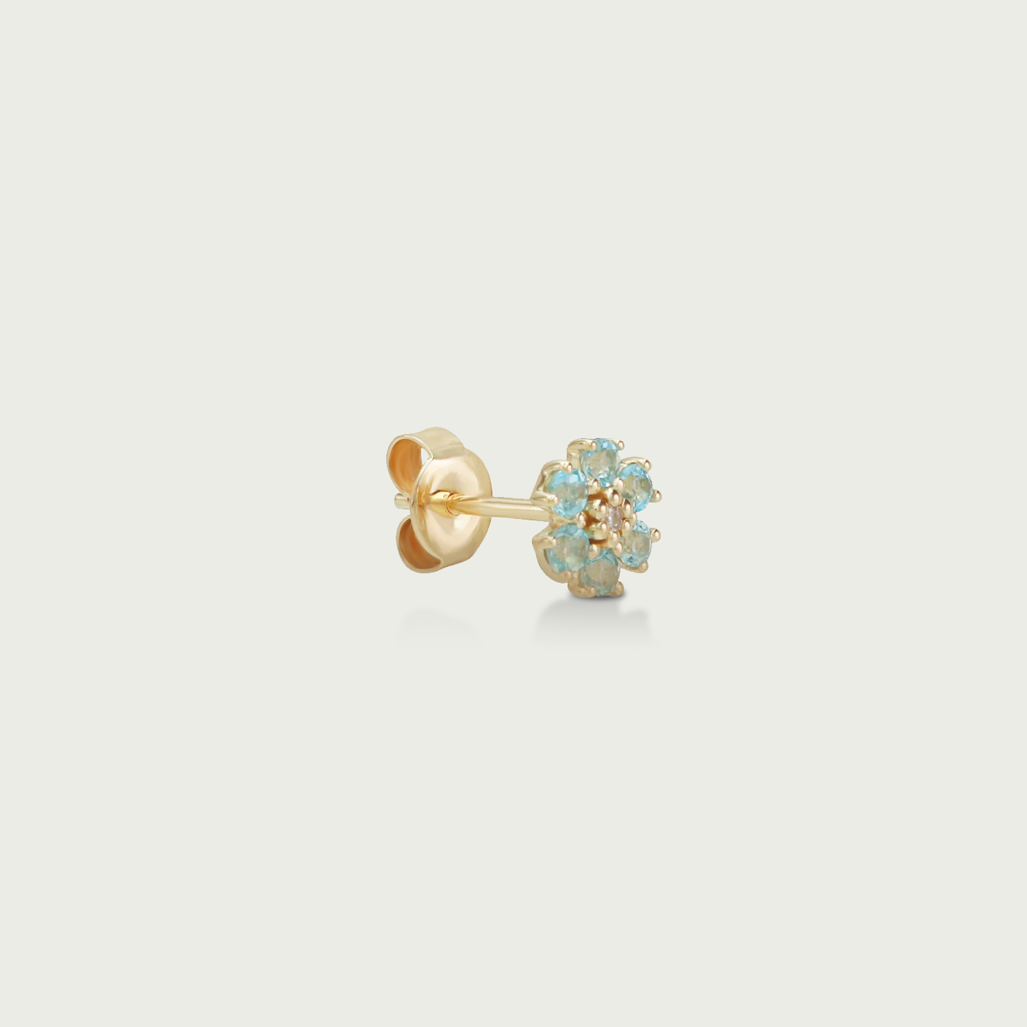 Just Be Yourself Floral Gemstone Stud Earrings