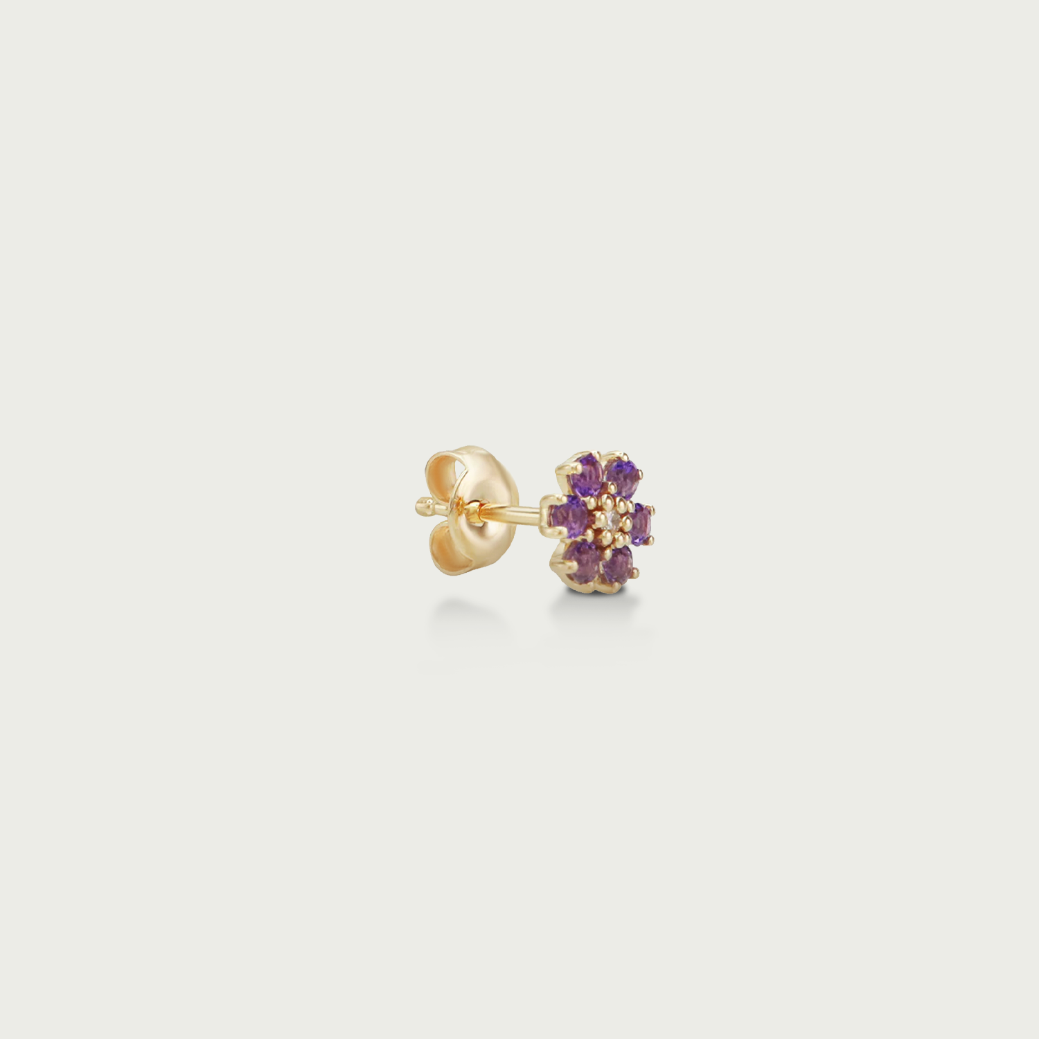 Just Be Yourself Floral Gemstone Stud Earrings