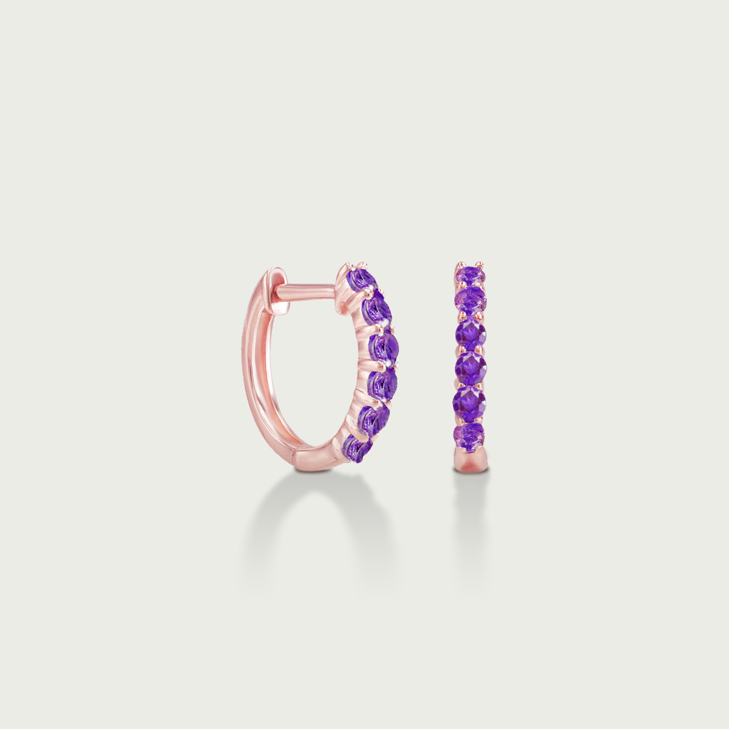 It's Wine O'Clock Gemstone Hoop Earrings