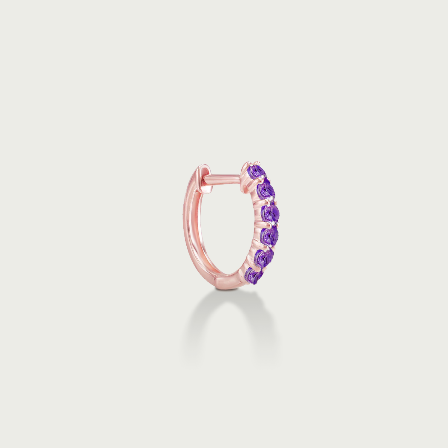 It's Wine O'Clock Gemstone Hoop Earrings