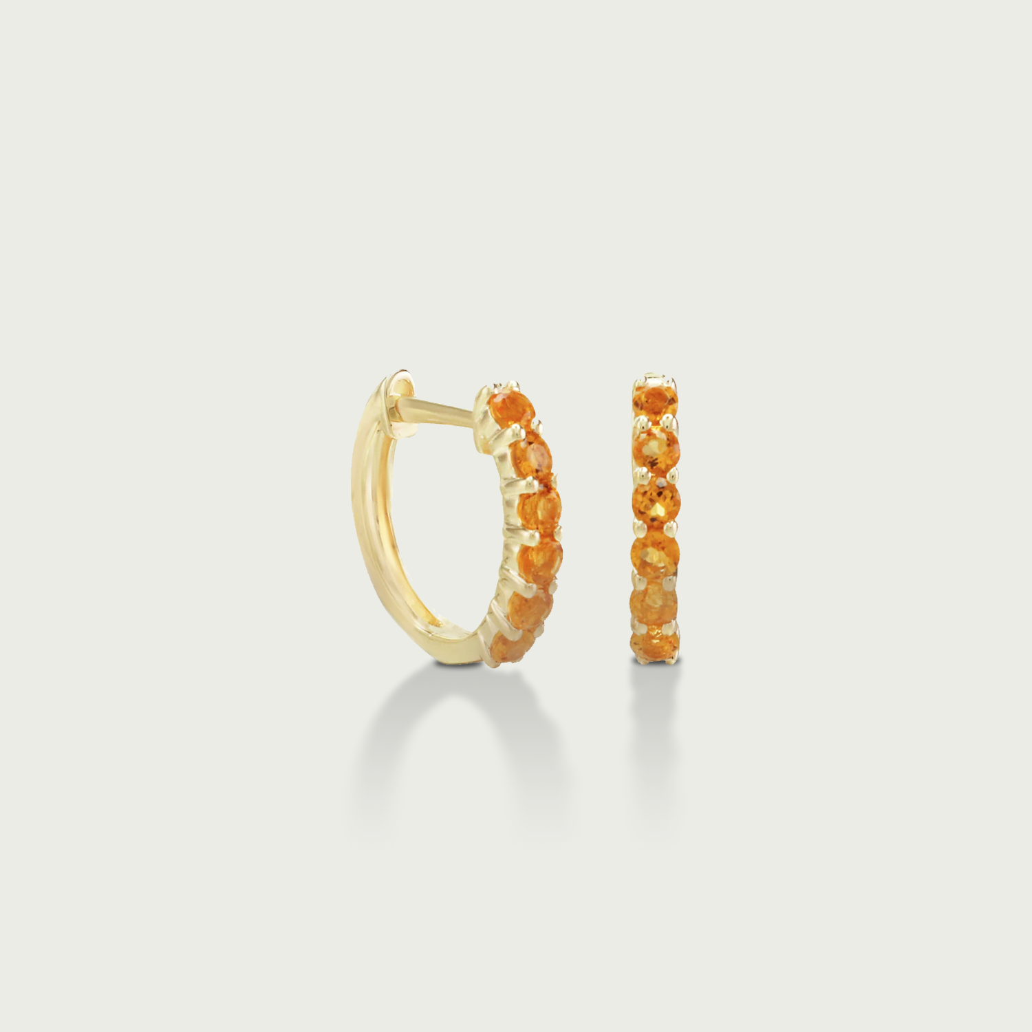 It's Wine O'Clock Gemstone Hoop Earrings