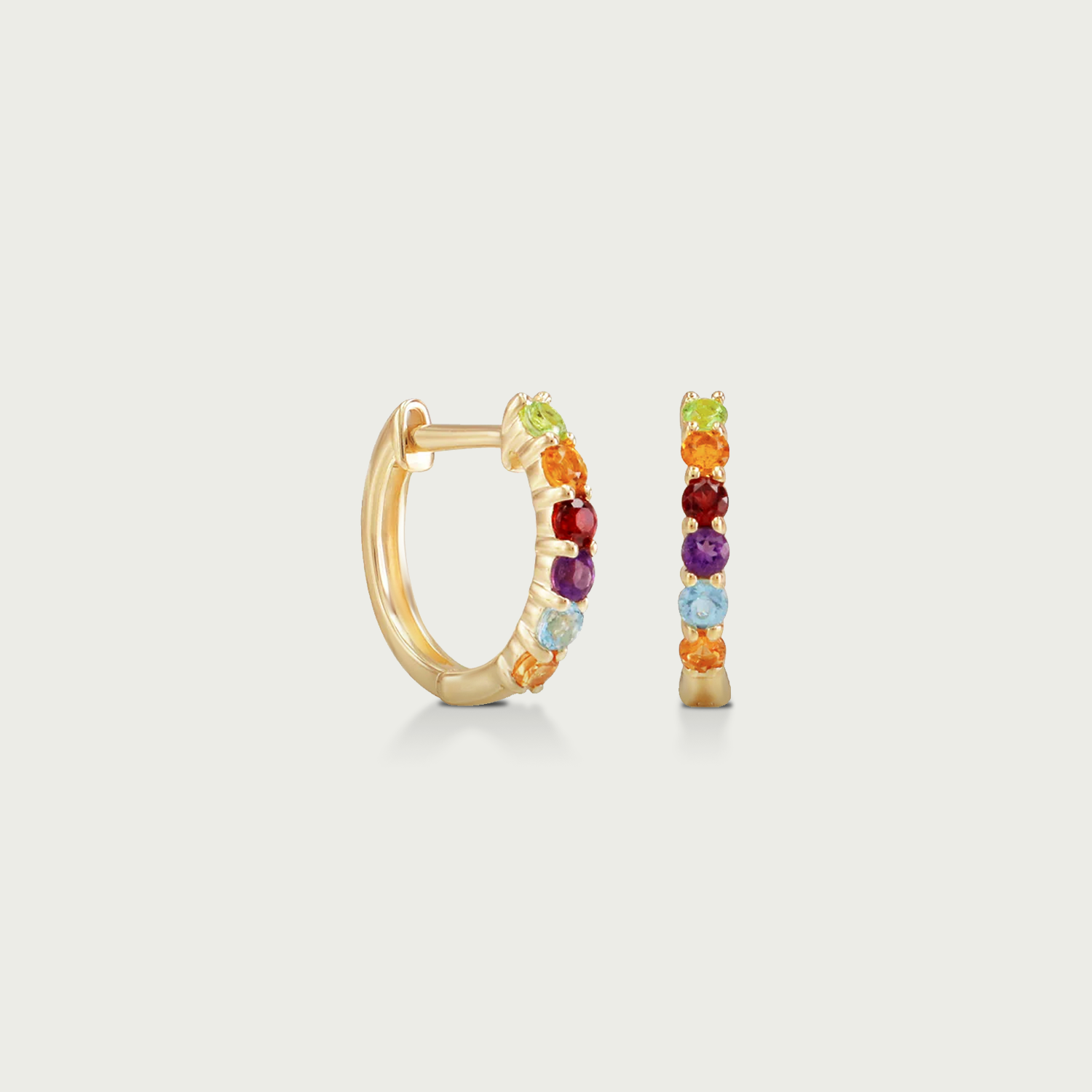 Dash & Dazzle Rainbow Hoop Earrings