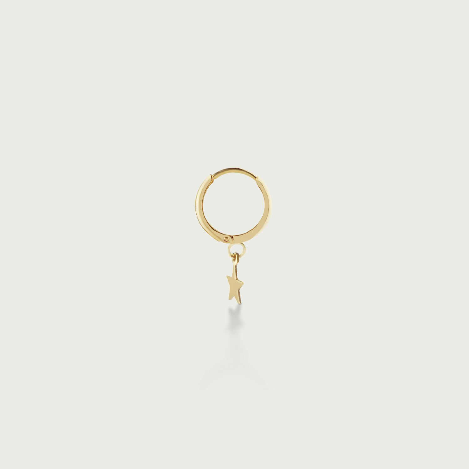 Over the Stars Gold Hoop Earrings